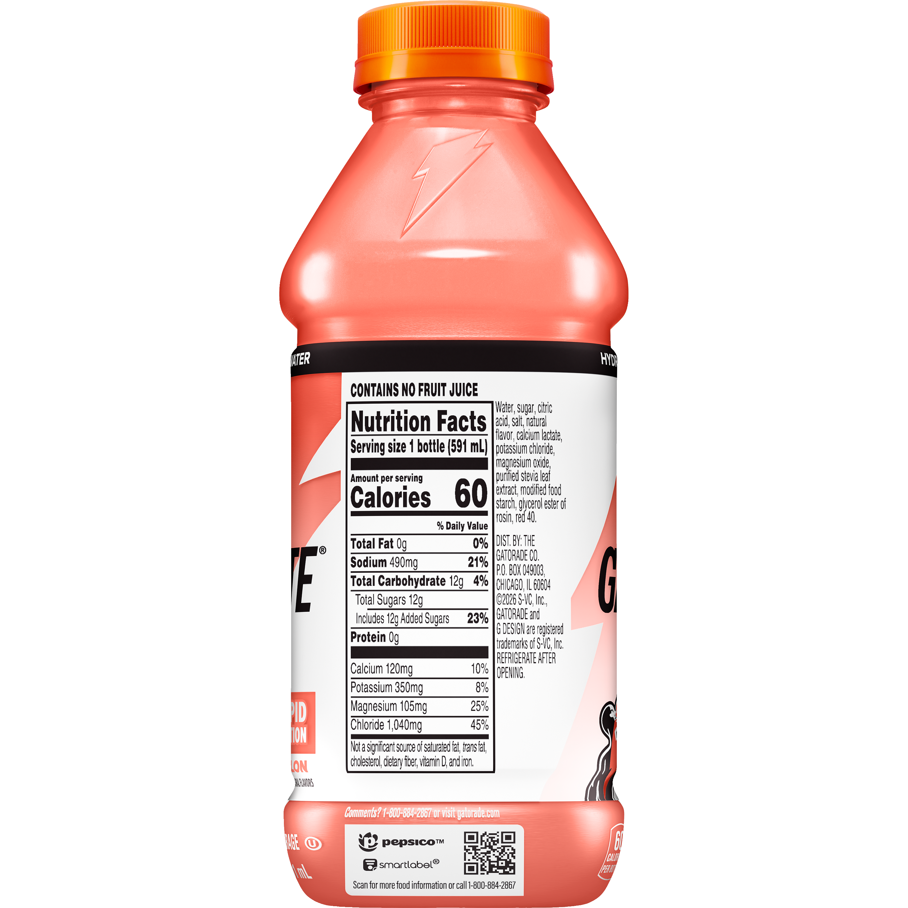 Gatorade, Gatorlyte, Rapid Rehydration, Watermelon Flavored, Electrolyte Beverage thumbnail