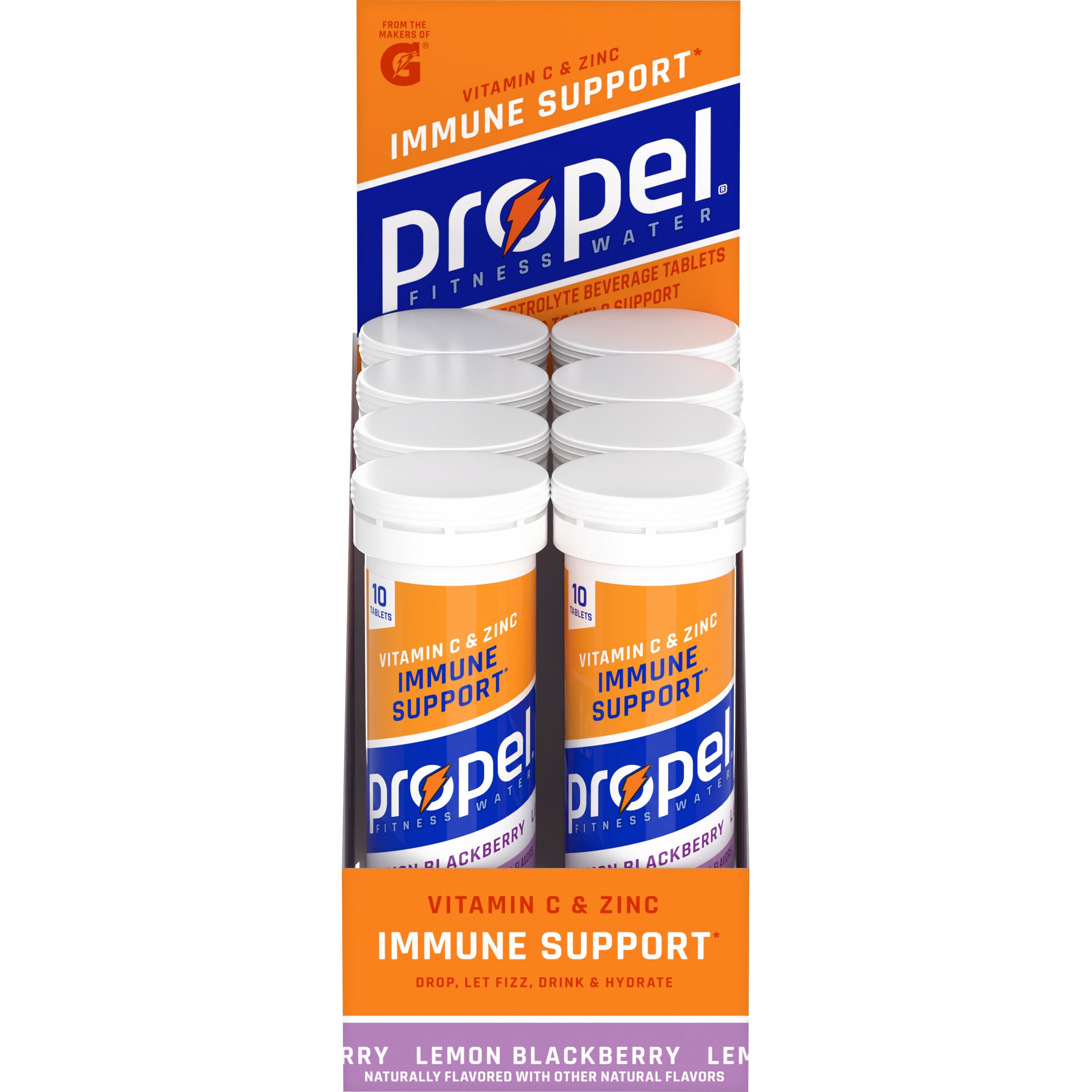 Propel, Lemon Blackberry Flavored, Effervescent Electrolyte Beverage Tablets