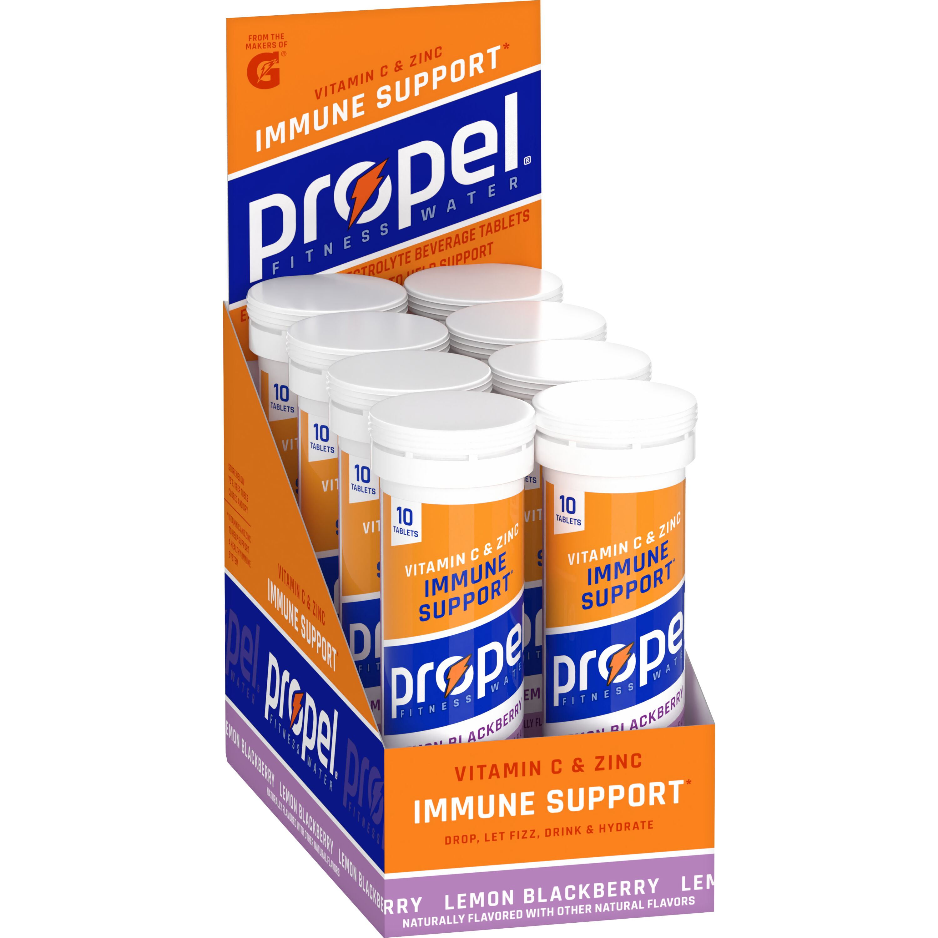 Propel, Lemon Blackberry Flavored, Effervescent Electrolyte Beverage Tablets thumbnail