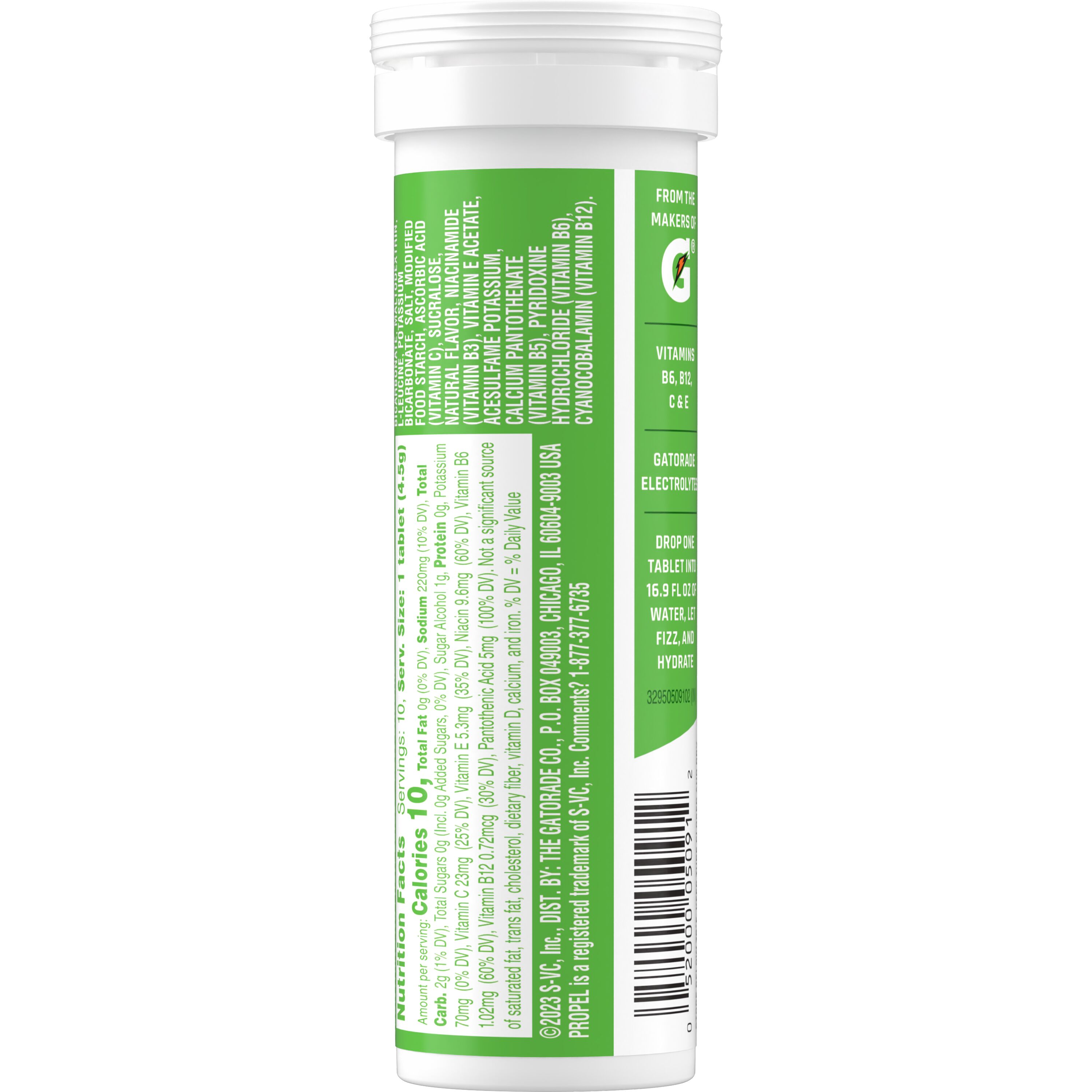 Propel, Zero Sugar, Kiwi Strawberry Flavored, Effervescent Electrolyte Beverage Tablets thumbnail