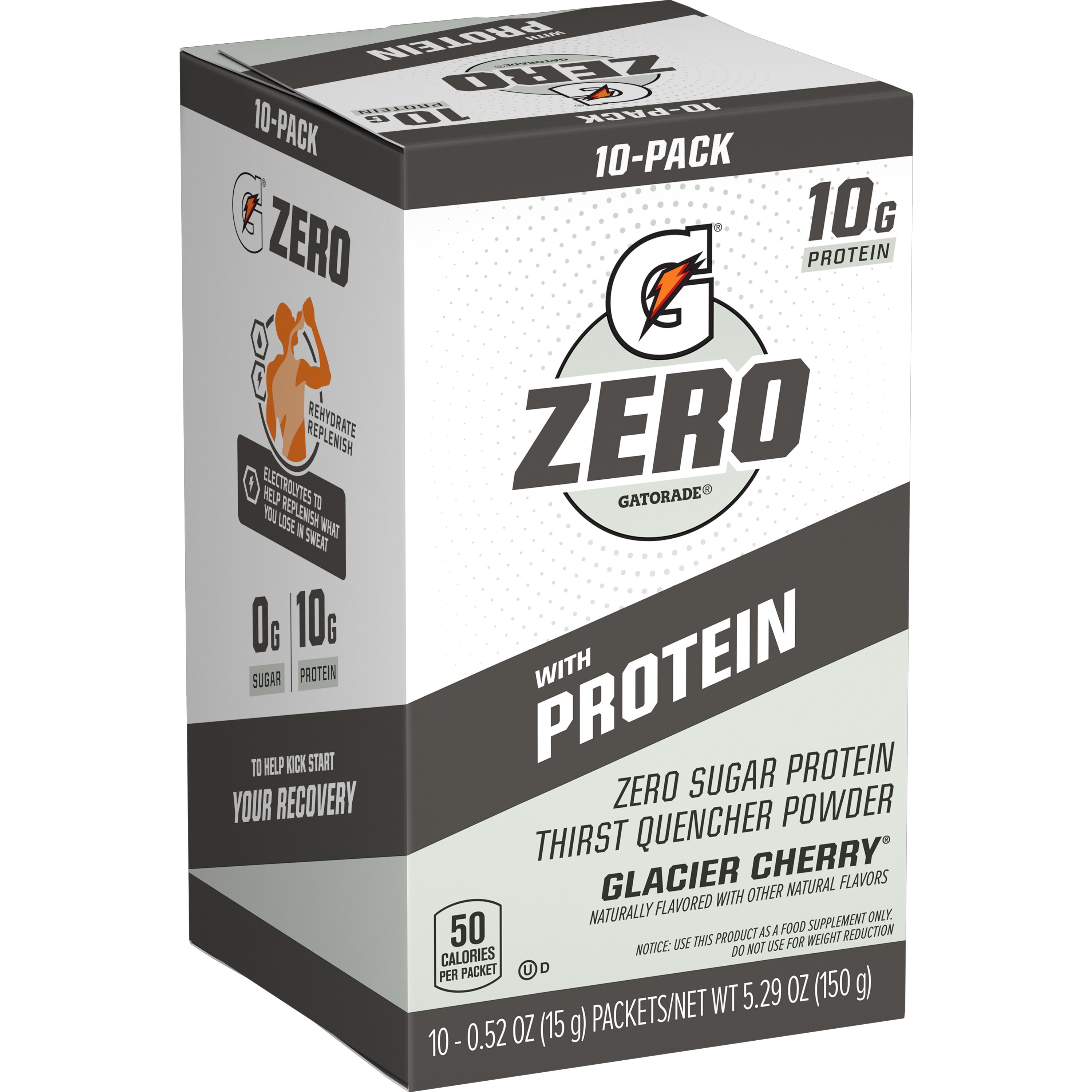 Gatorade, Zero, Glacier Cherry Flavored, Zero Sugar Protein Thirst Quencher Powder thumbnail