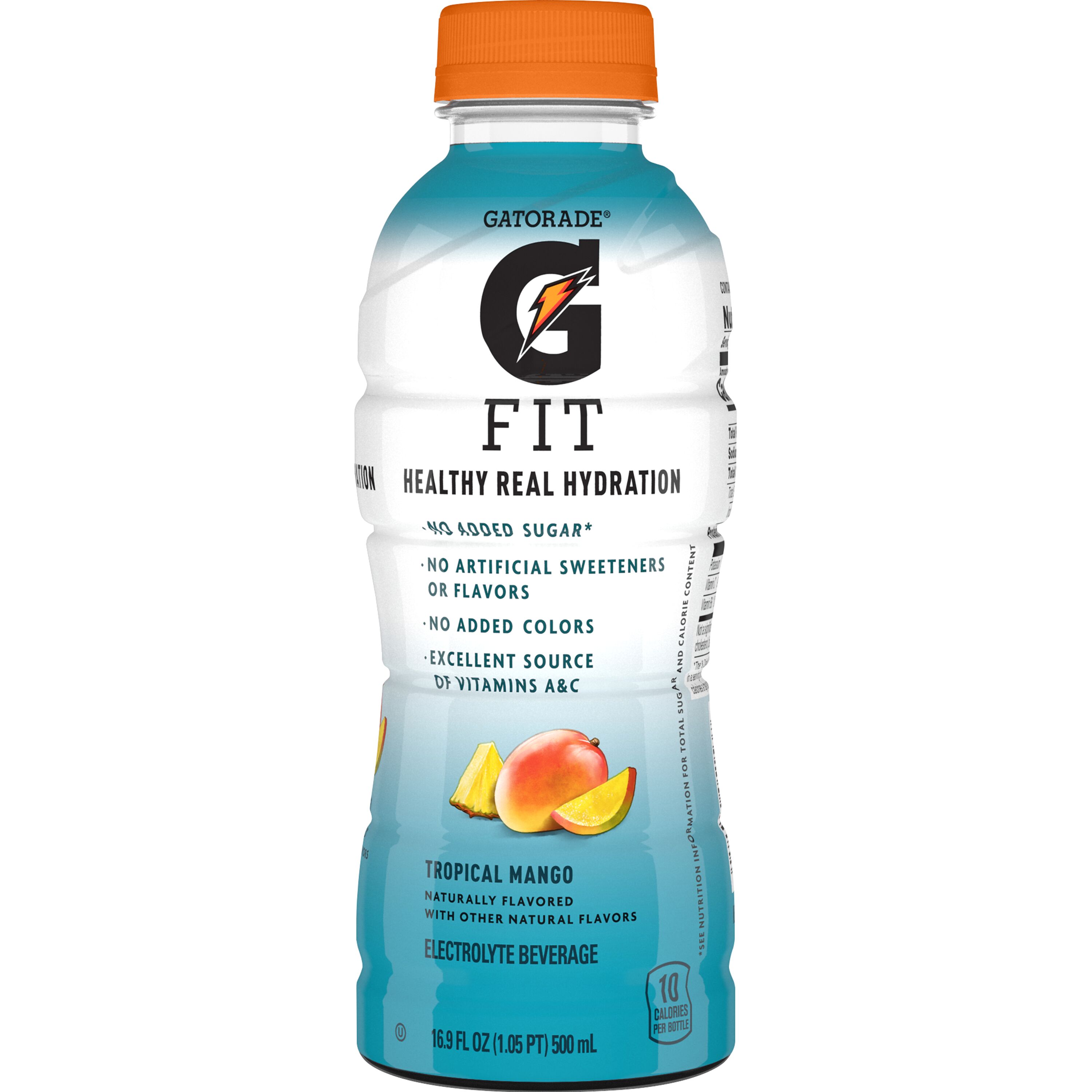 Gatorade, Fit, Tropical Mango Flavored, Electrolyte Beverage