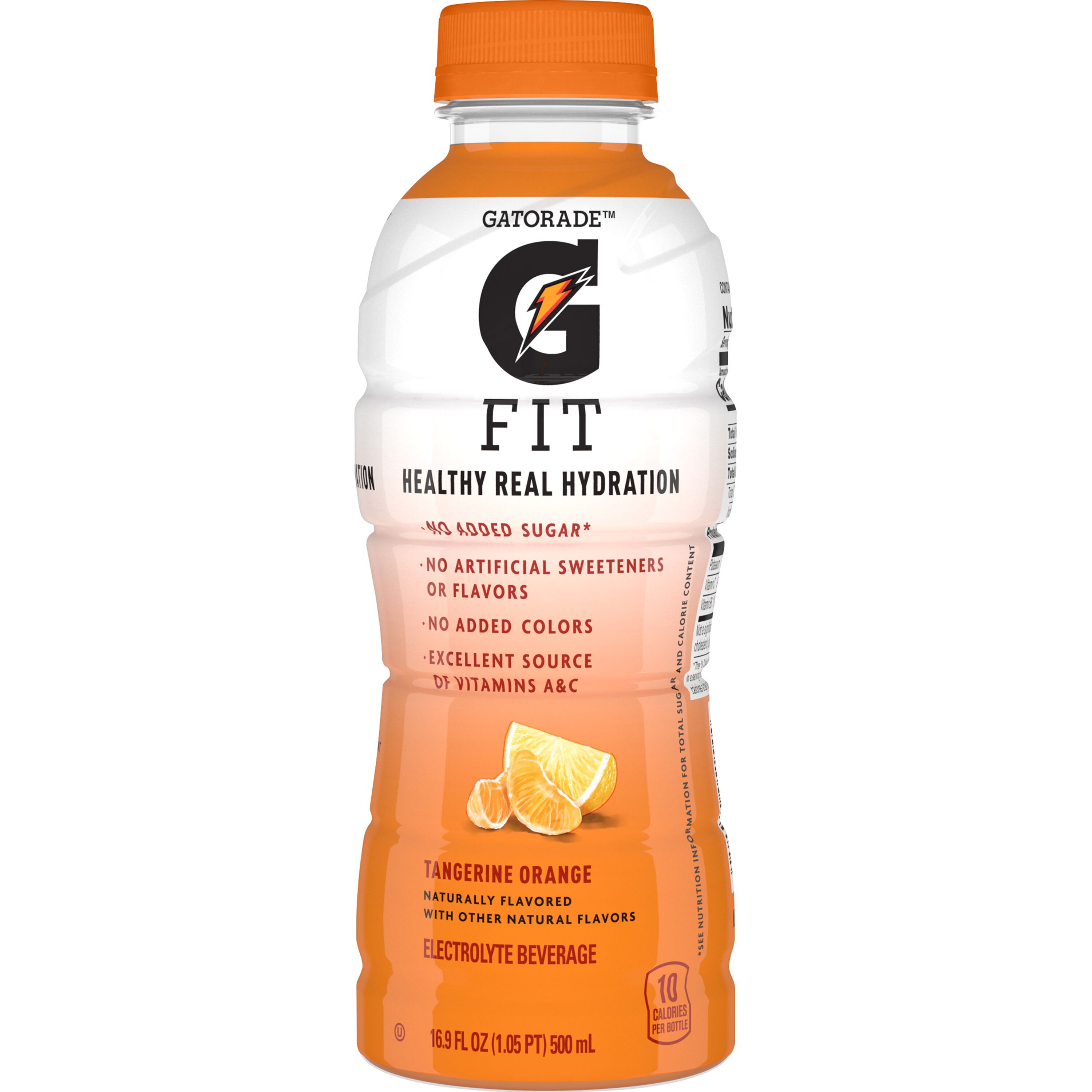 Gatorade, Fit, Tangerine Orange Flavored, Electrolyte Beverage