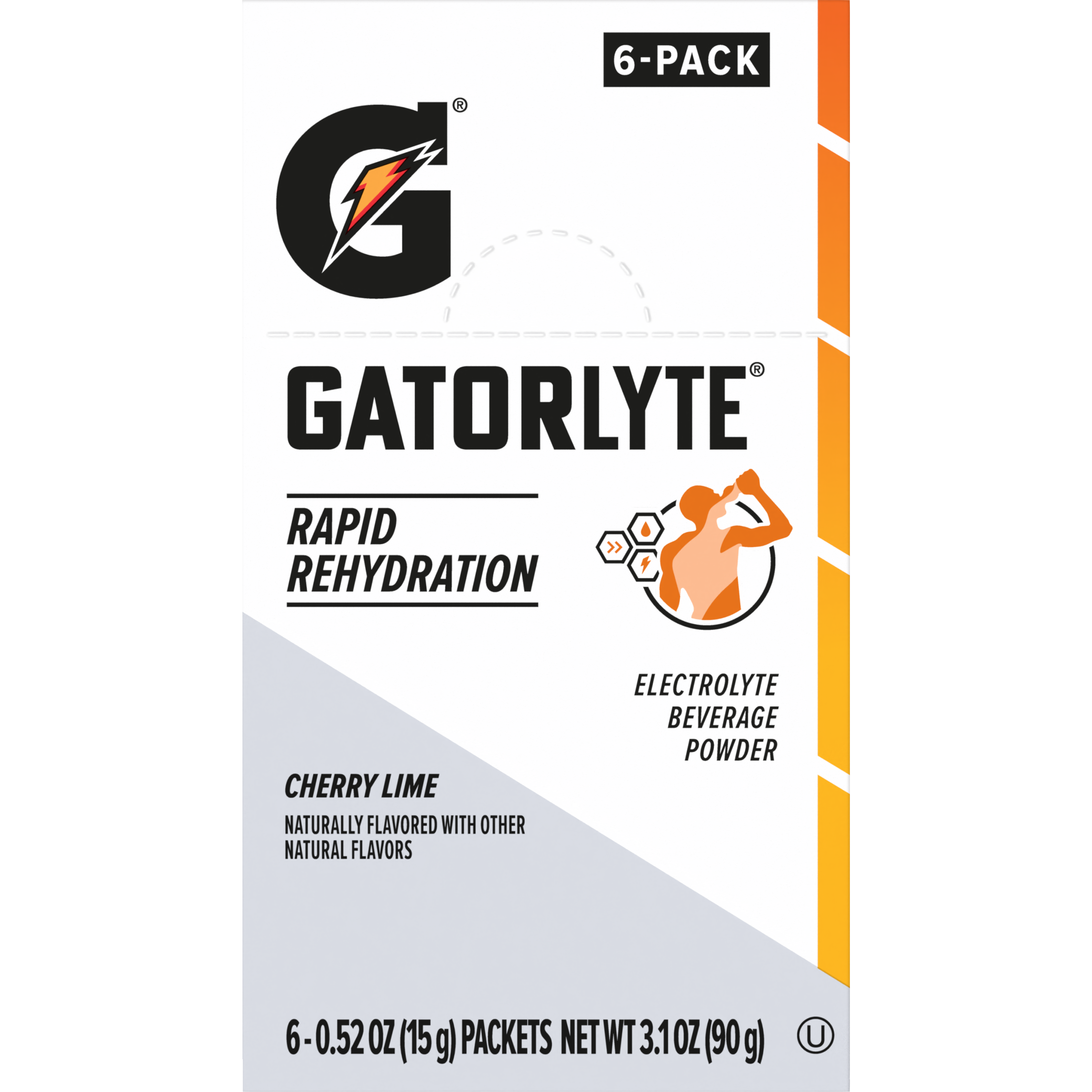 Gatorade, Gatorlyte, Rapid Rehydration, Cherry Lime Flavored, Electrolyte Beverage Powder