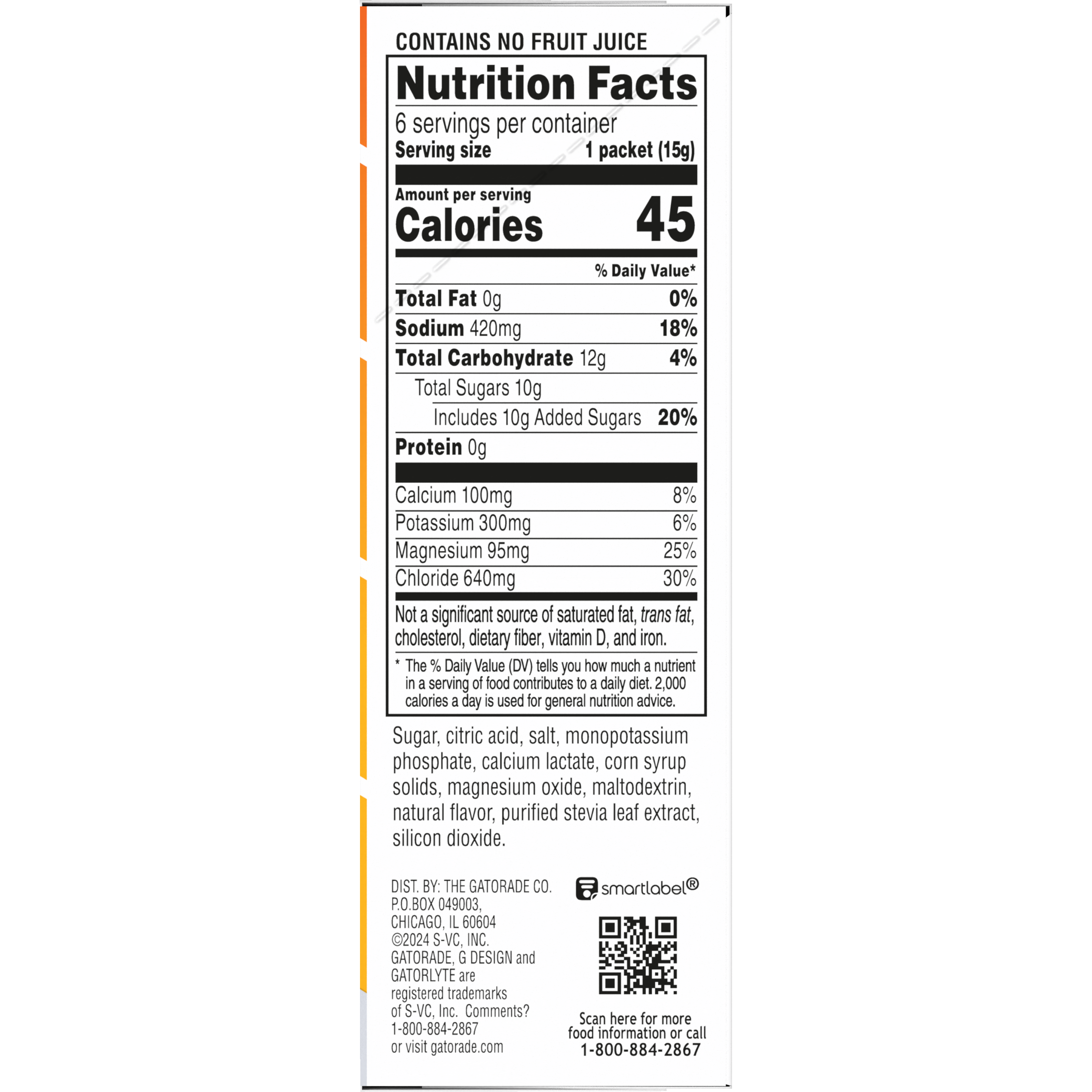 Gatorade, Gatorlyte, Rapid Rehydration, Cherry Lime Flavored, Electrolyte Beverage Powder thumbnail