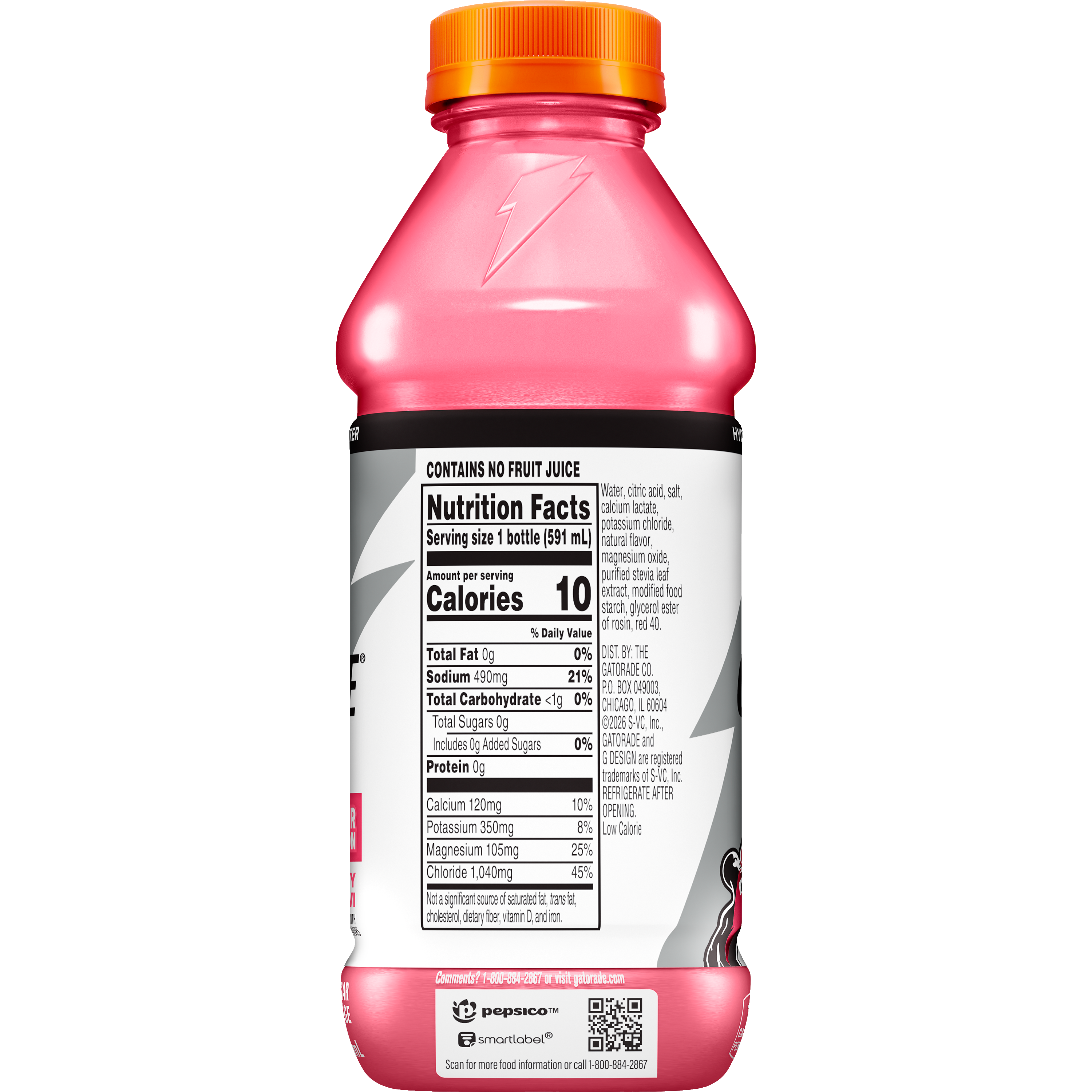 Gatorade, Gatorlyte, Zero, Strawberry Kiwi Flavored, Zero Sugar Electrolyte Beverage thumbnail