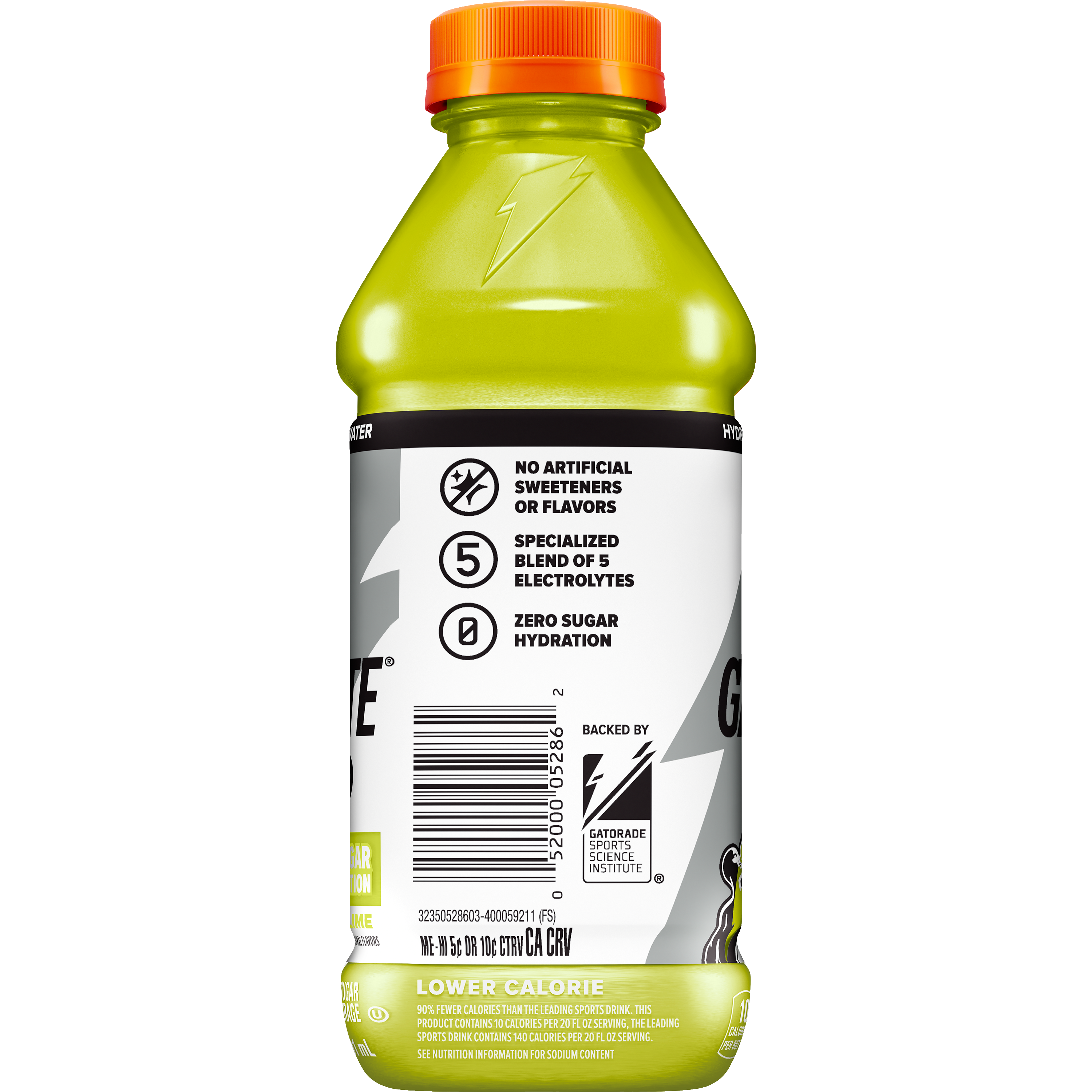 Gatorade, Gatorlyte, Zero, Lemon Lime Flavored, Zero Sugar Electrolyte Beverage thumbnail