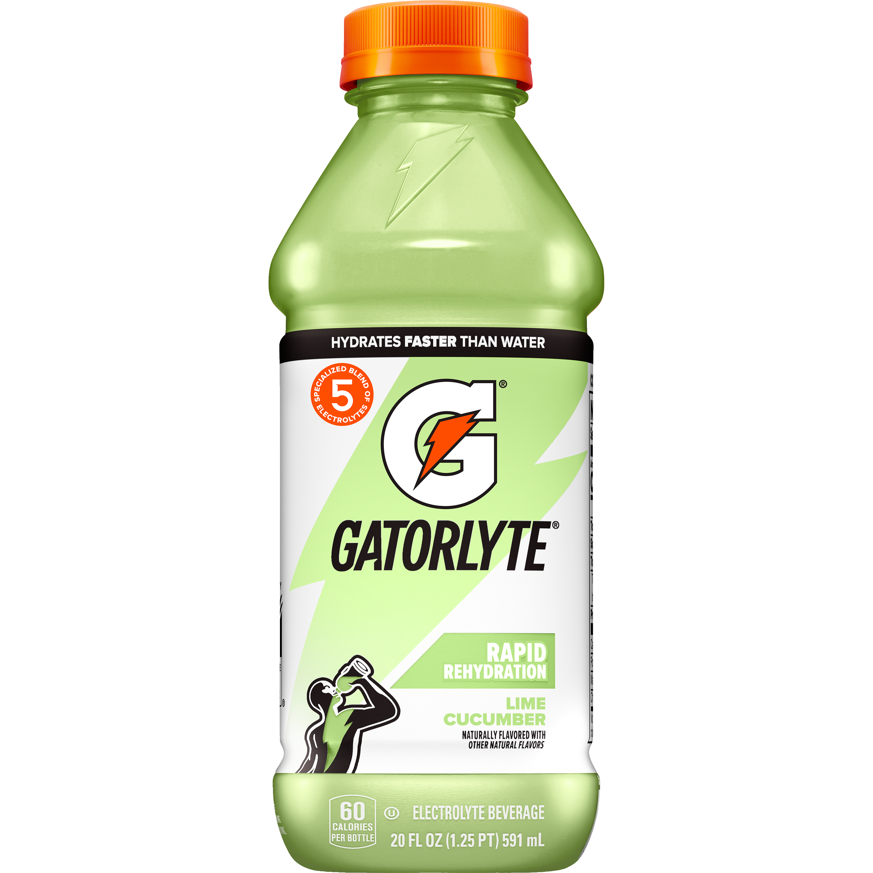 Gatorade, Gatorlyte, Rapid Rehydration, Lime Cucumber Flavored, Electrolyte Beverage