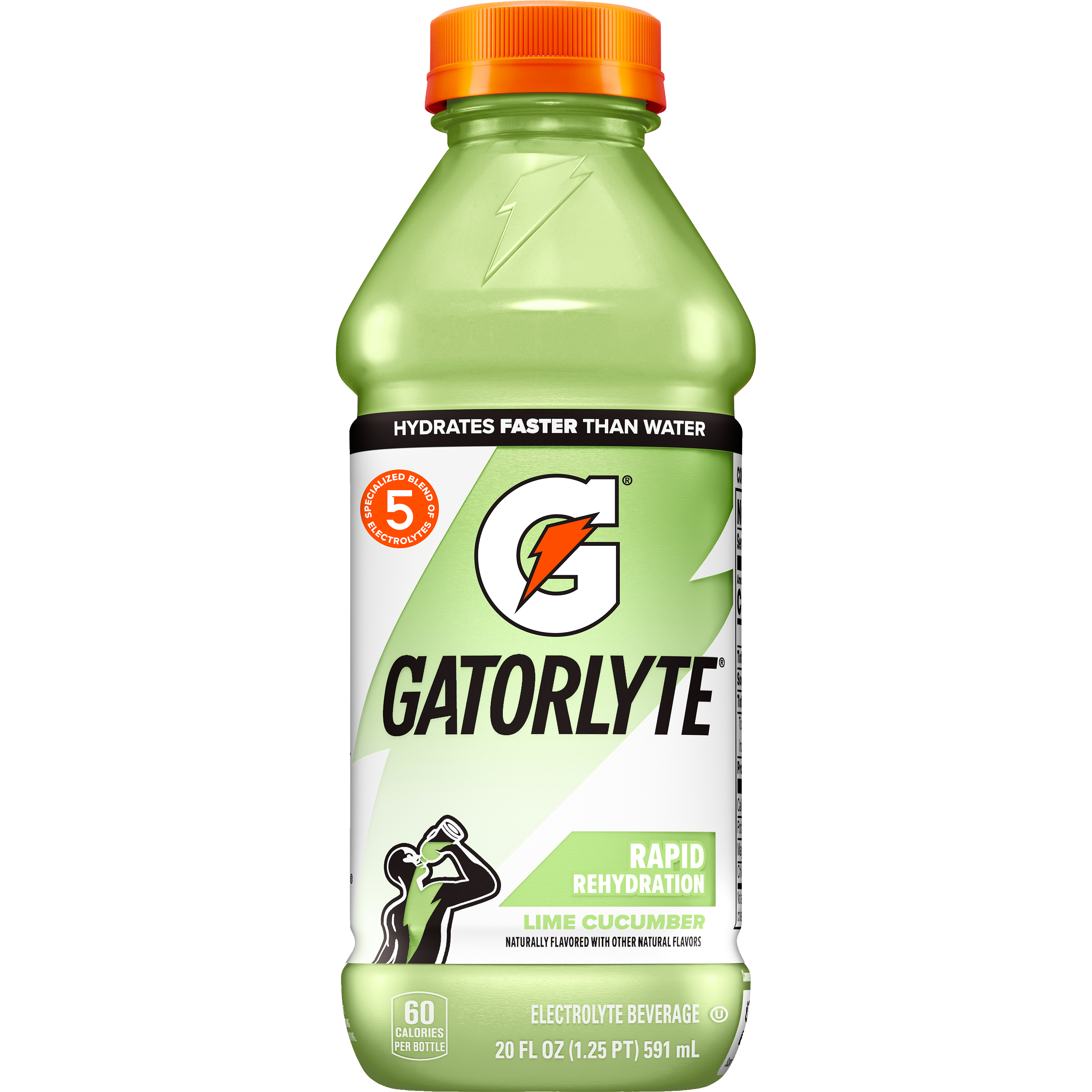 Gatorade, Gatorlyte, Rapid Rehydration, Lime Cucumber Flavored, Electrolyte Beverage
