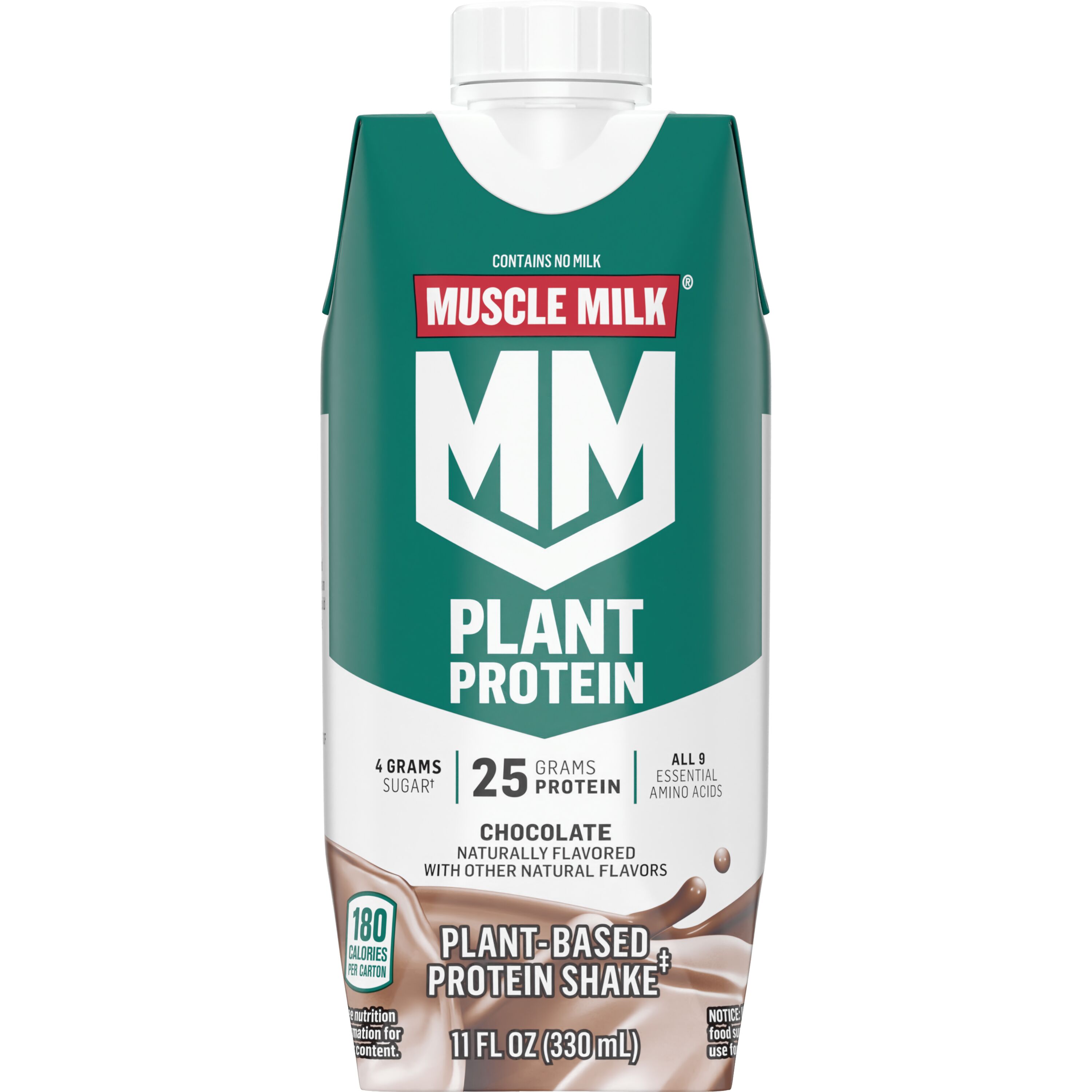 Muscle Milk, Plant Protein, Chocolate Flavored, Plant-Based Protein Shake
