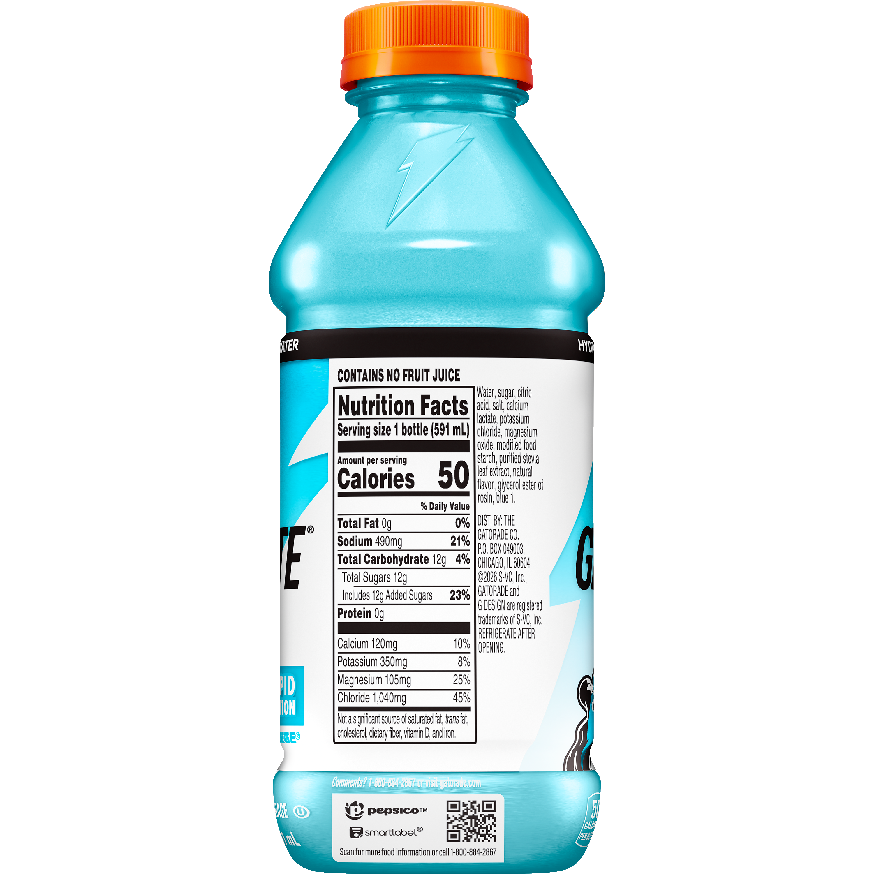 Gatorade, Gatorlyte, Rapid Rehydration, Glacier Freeze, Electrolyte Beverage thumbnail