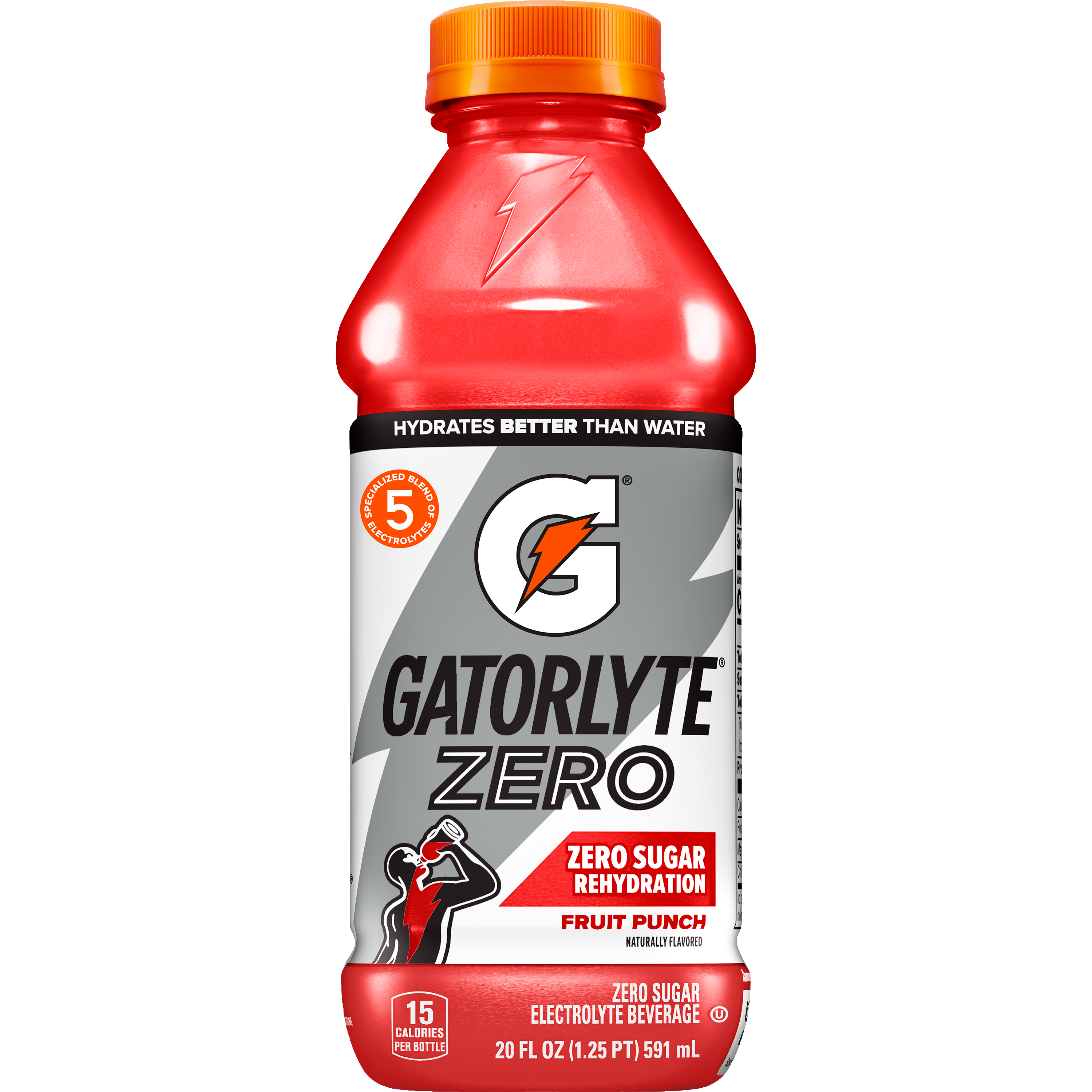 Gatorade, Gatorlyte, Zero, Fruit Punch Flavored, Zero Sugar Electrolyte Beverage
