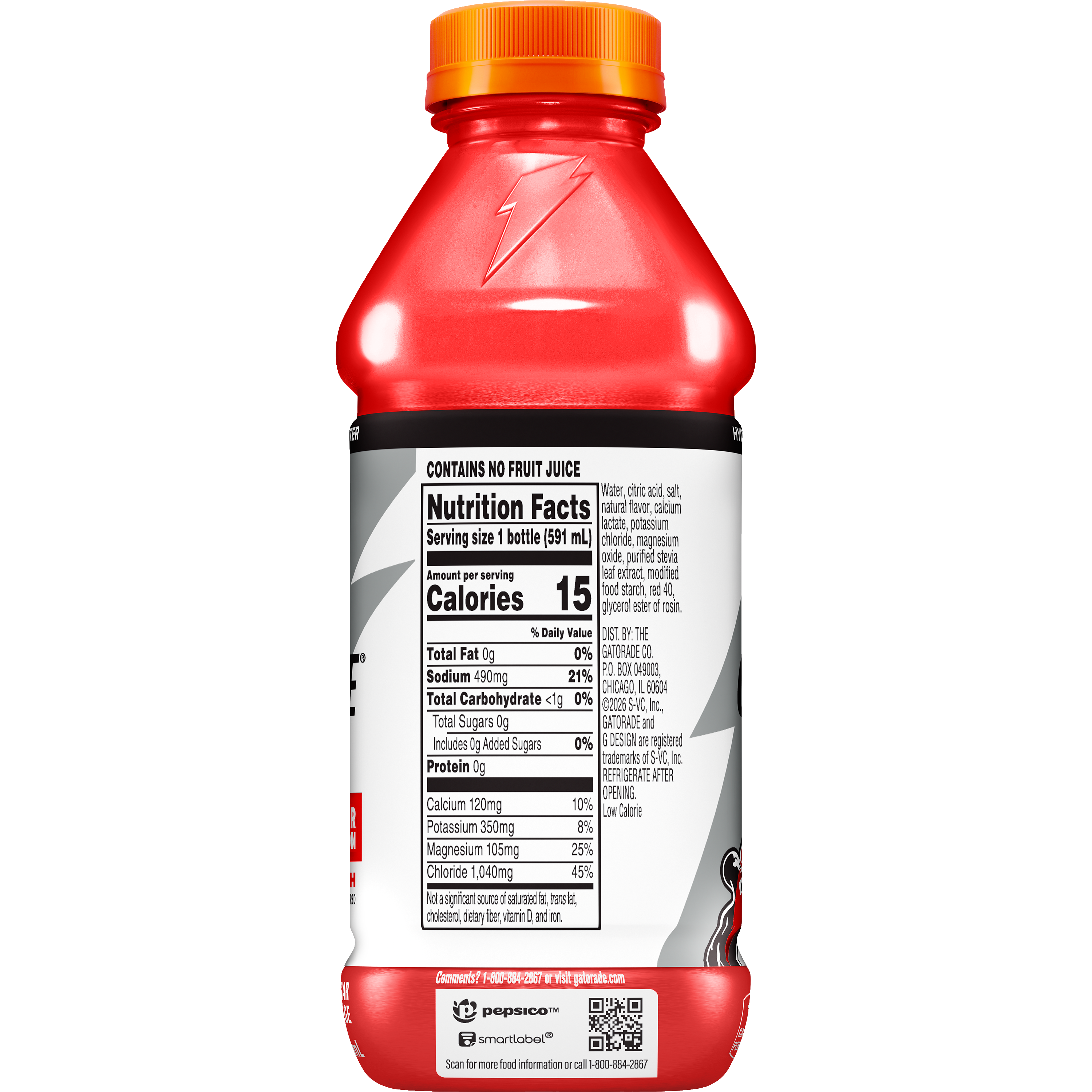 Gatorade, Gatorlyte, Zero, Fruit Punch Flavored, Zero Sugar Electrolyte Beverage thumbnail