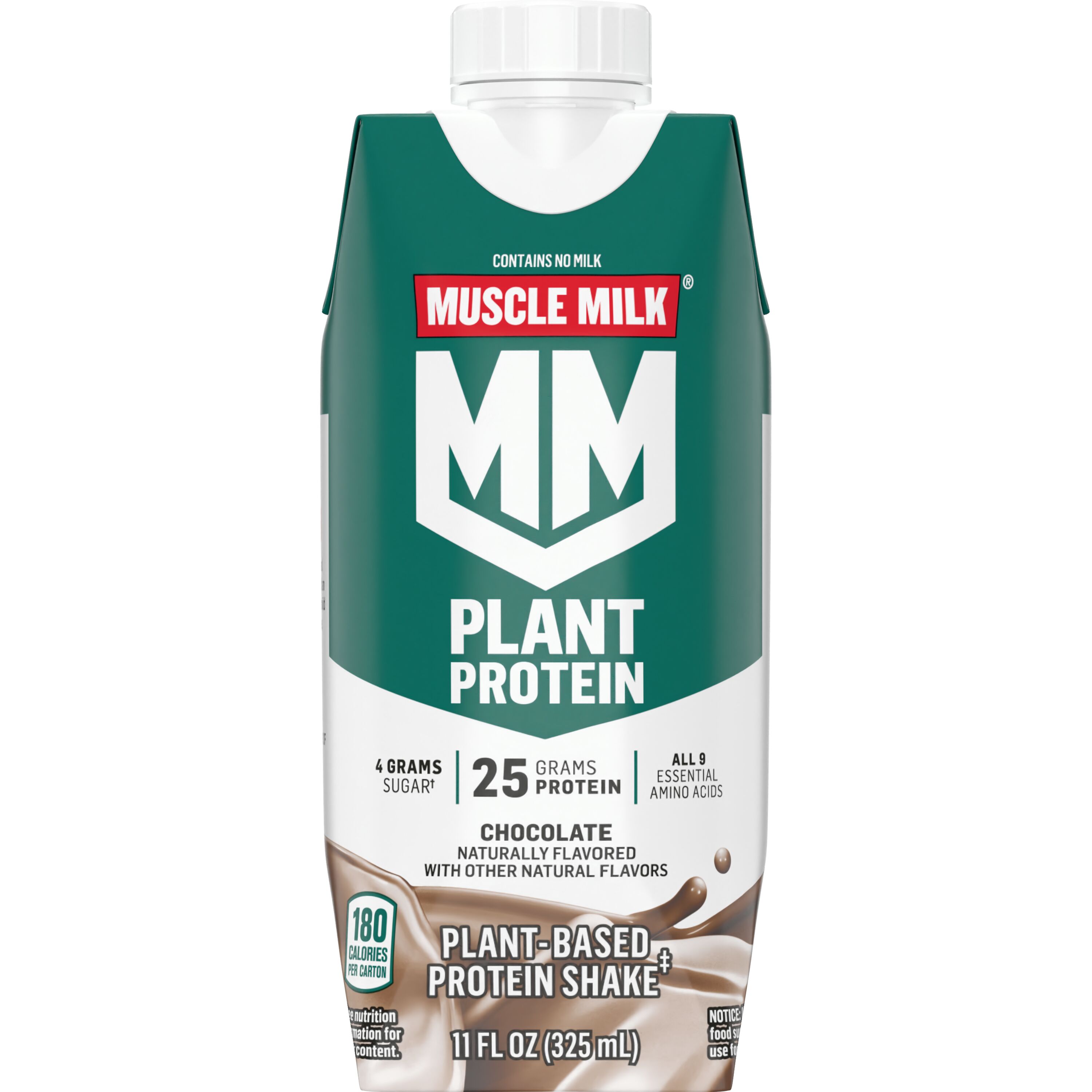 Muscle Milk, Plant Protein, Chocolate Flavored, Plant-Based Protein Shake thumbnail