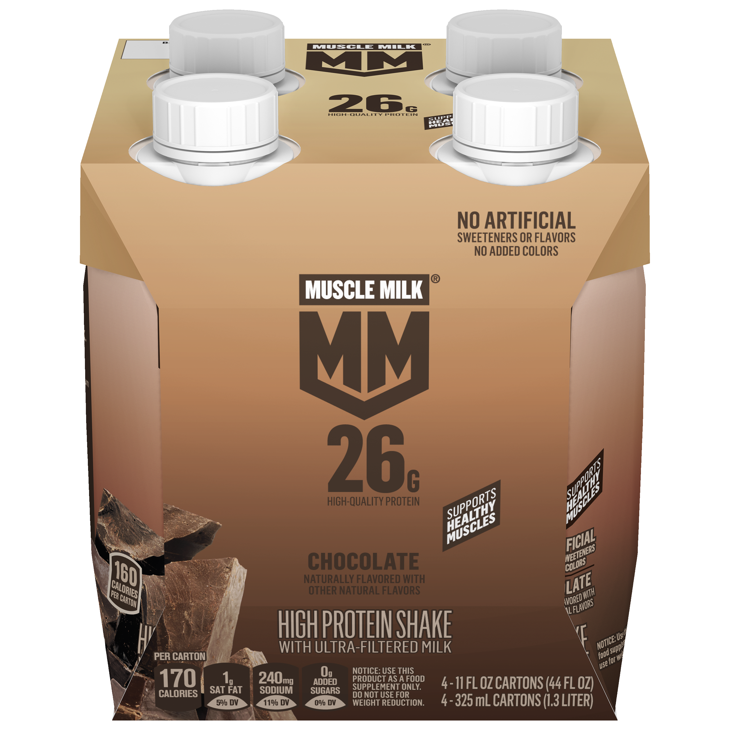Muscle Milk, Chocolate Flavored, High Protein Shake thumbnail