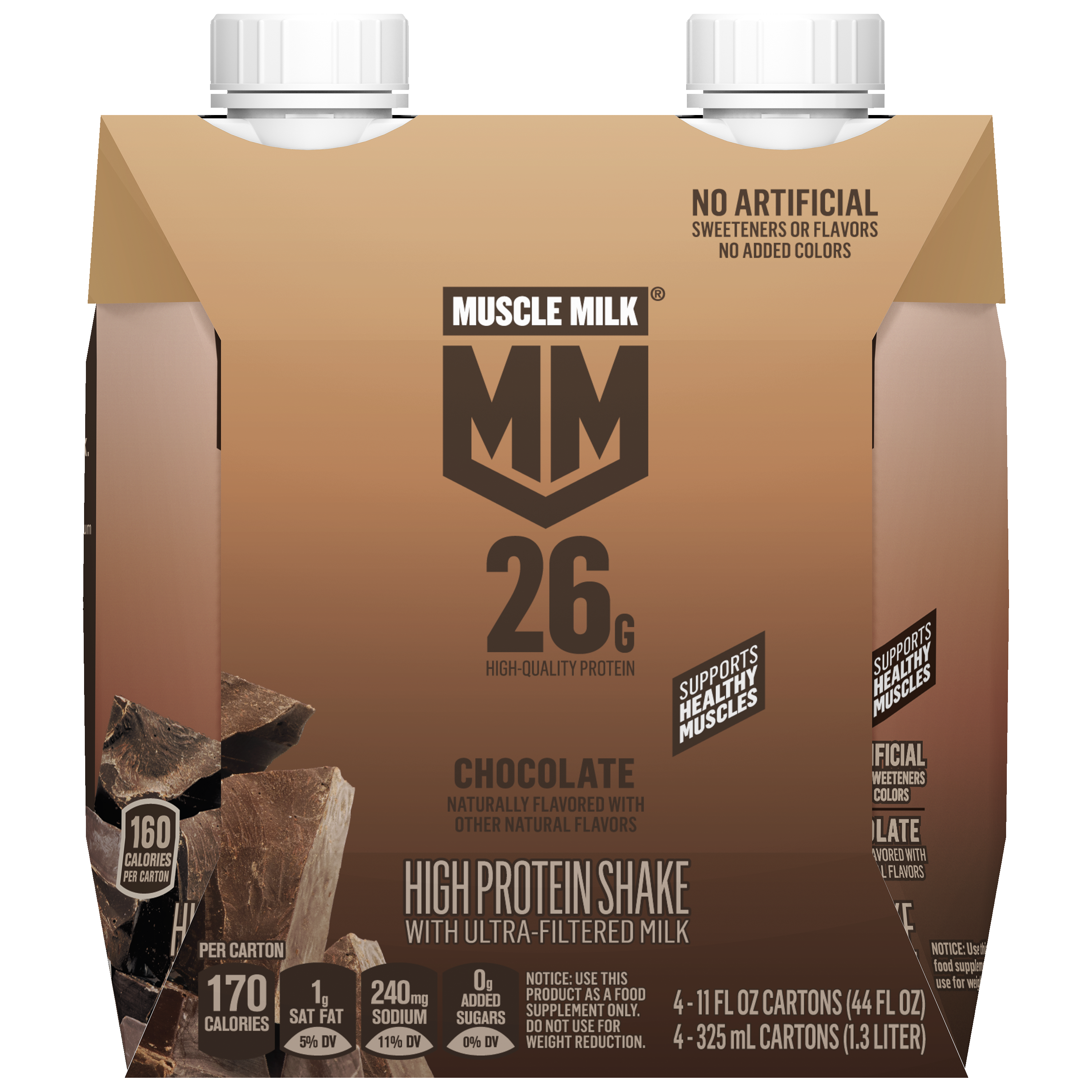 Muscle Milk, Chocolate Flavored, High Protein Shake
