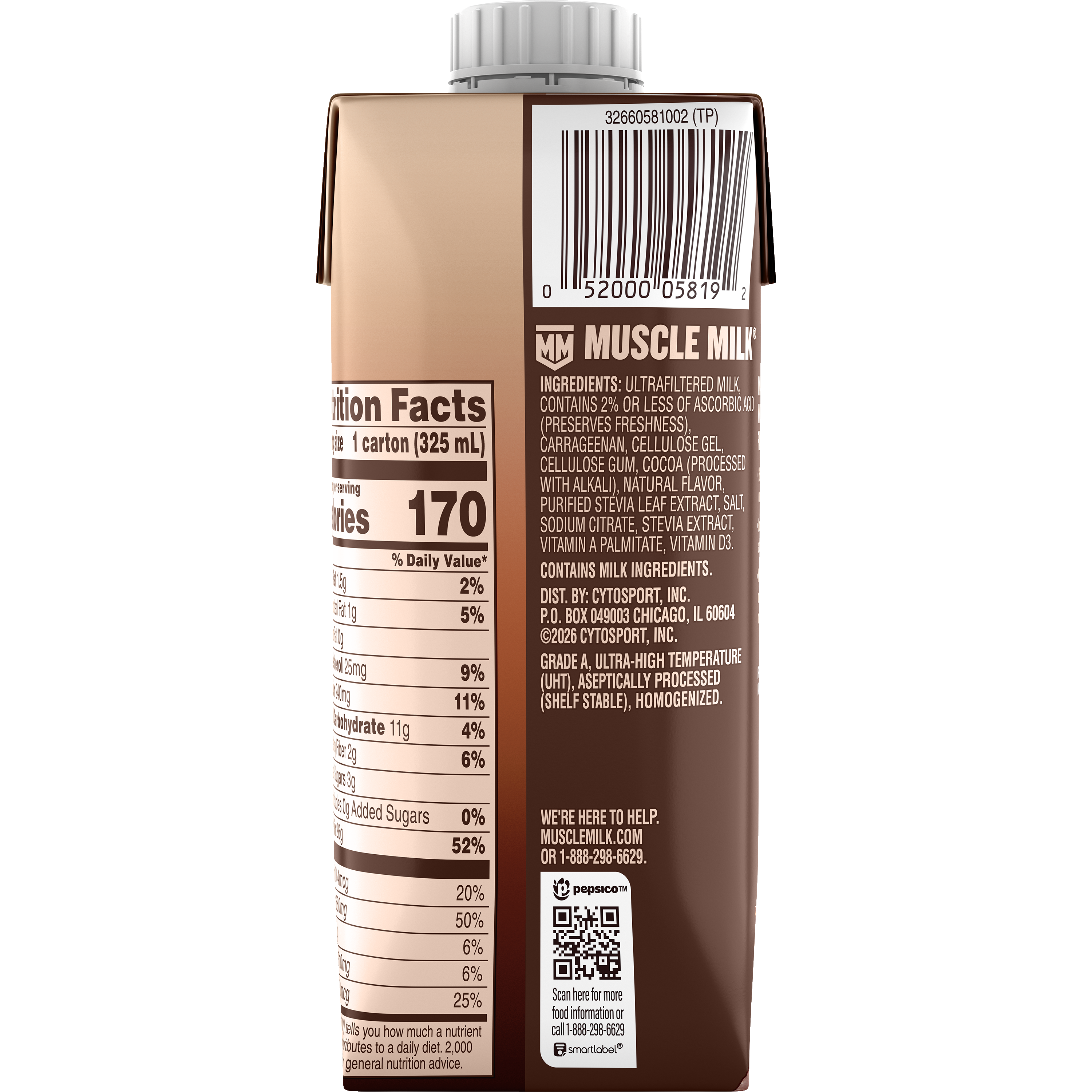 Muscle Milk, Chocolate Flavored, High Protein Shake thumbnail