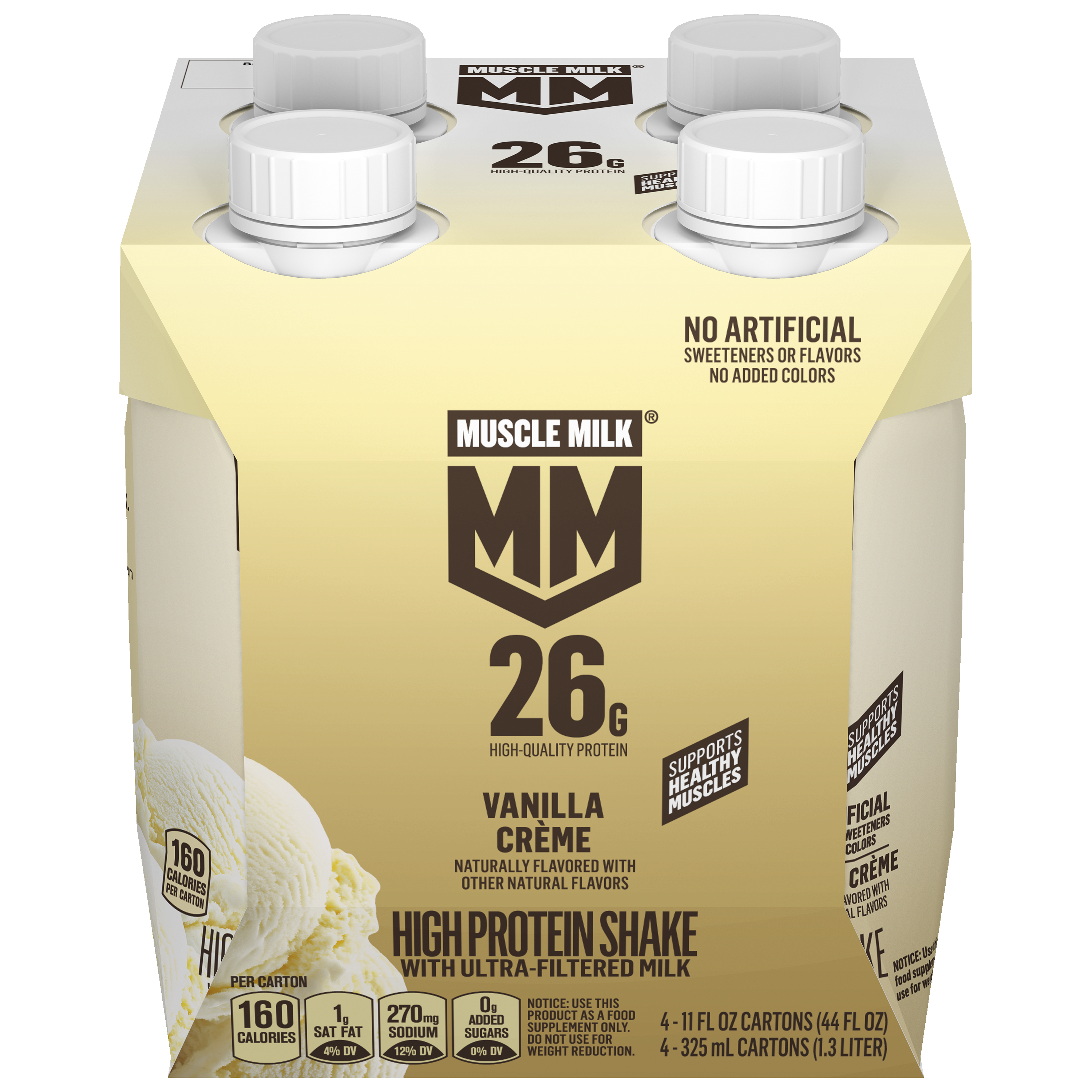 Muscle Milk, Vanilla Creme Flavored, High Protein Shake