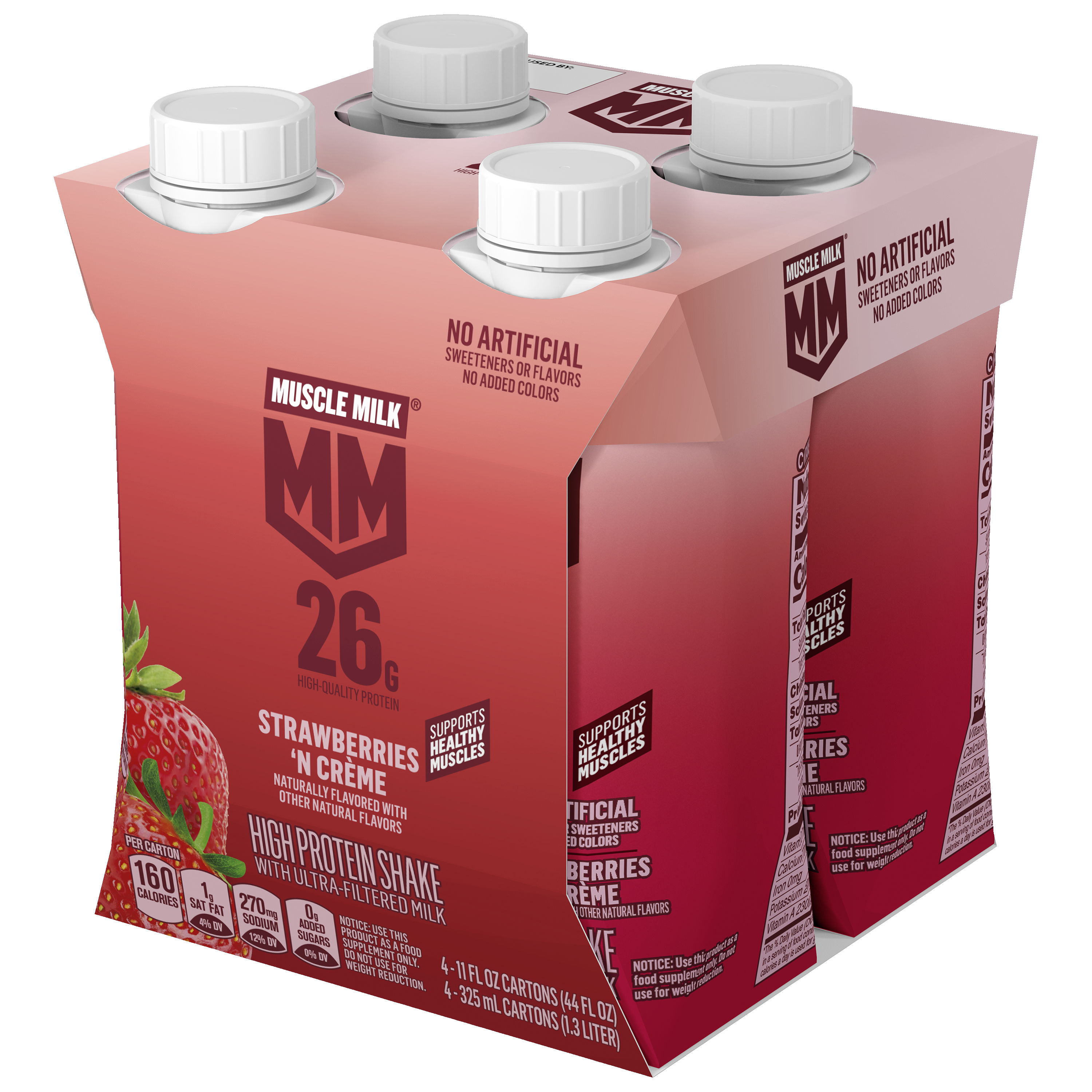 Muscle Milk, Strawberries 'N Creme Flavored, High Protein Shake thumbnail