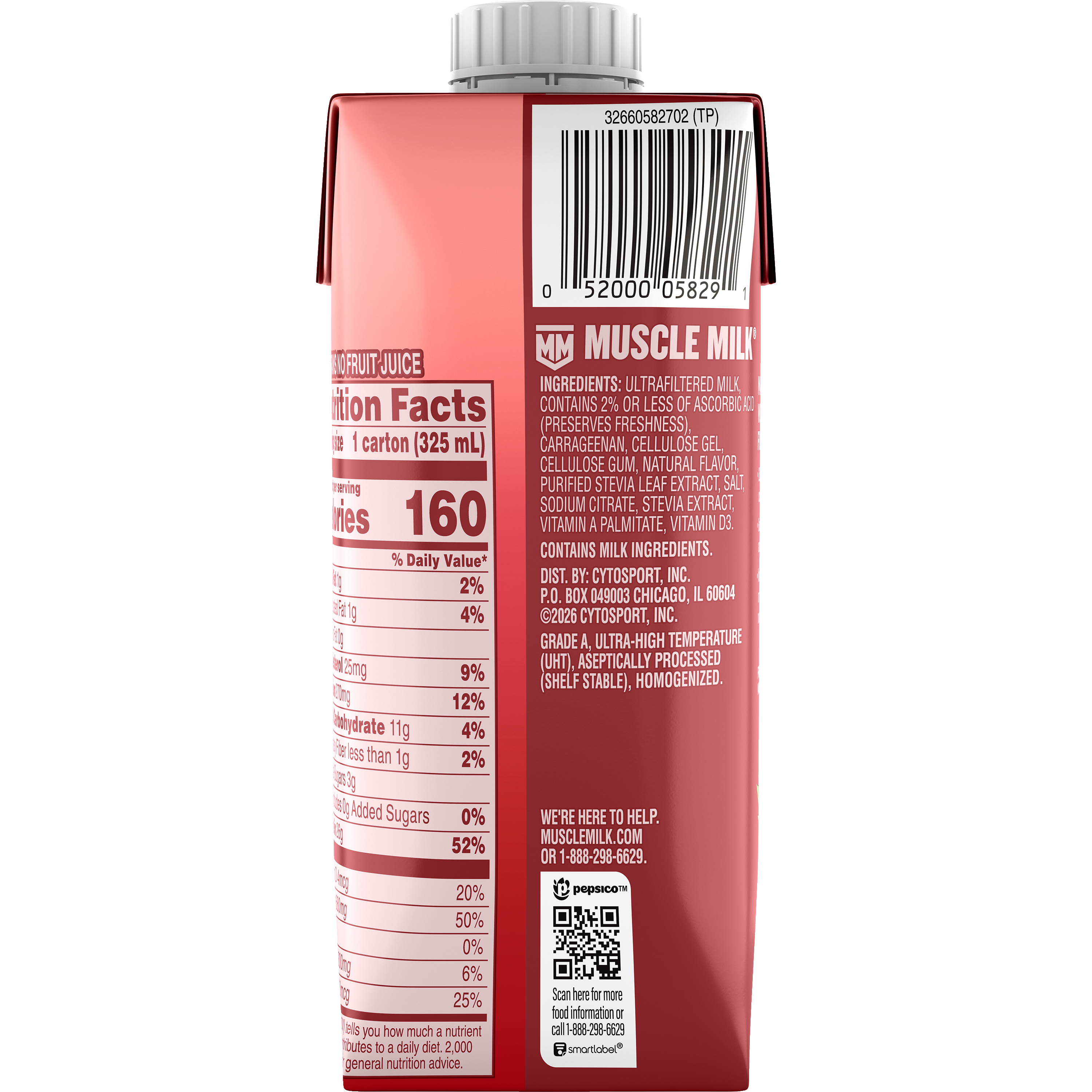 Muscle Milk, Strawberries 'N Creme Flavored, High Protein Shake thumbnail