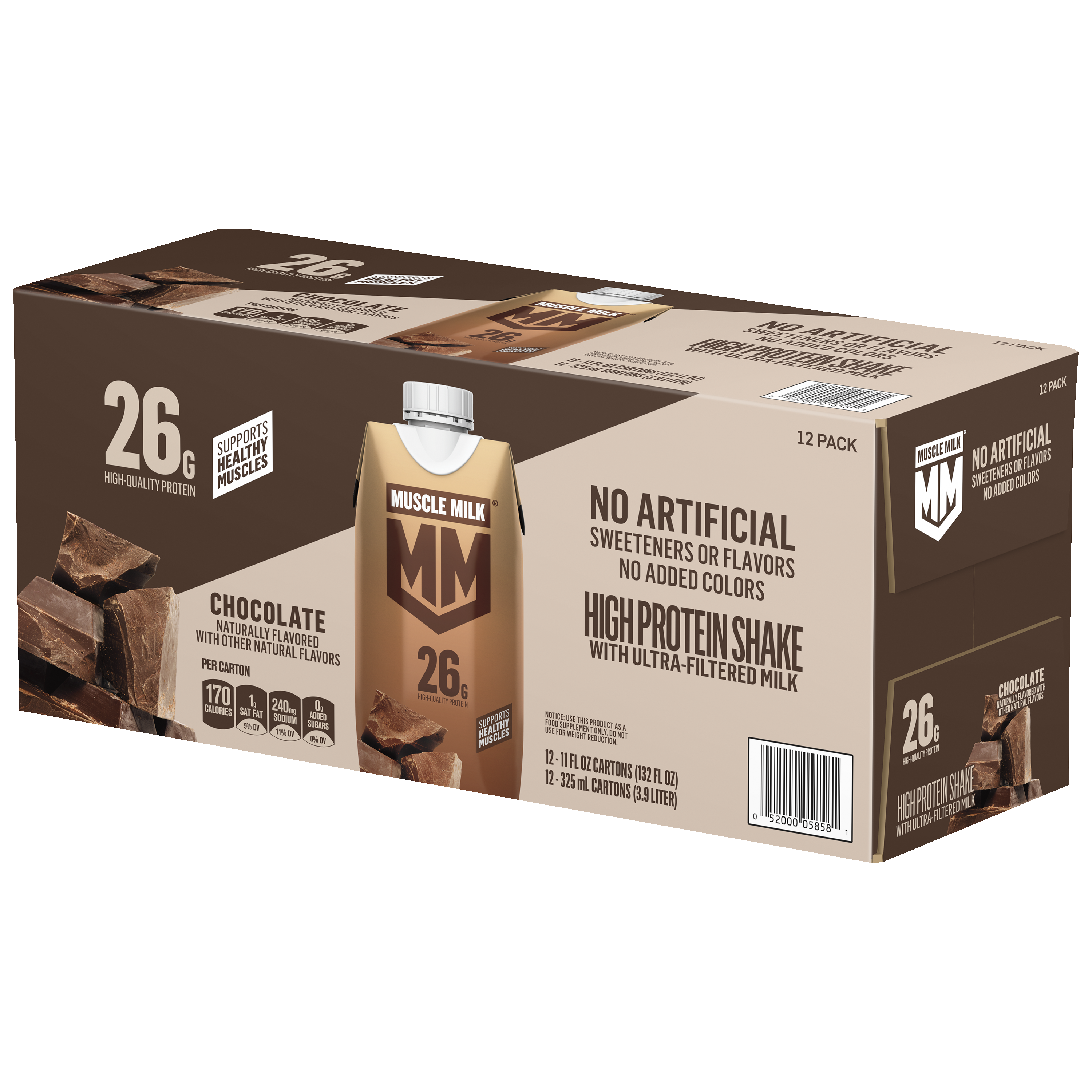 Muscle Milk, Chocolate Flavored, High Protein Shake thumbnail
