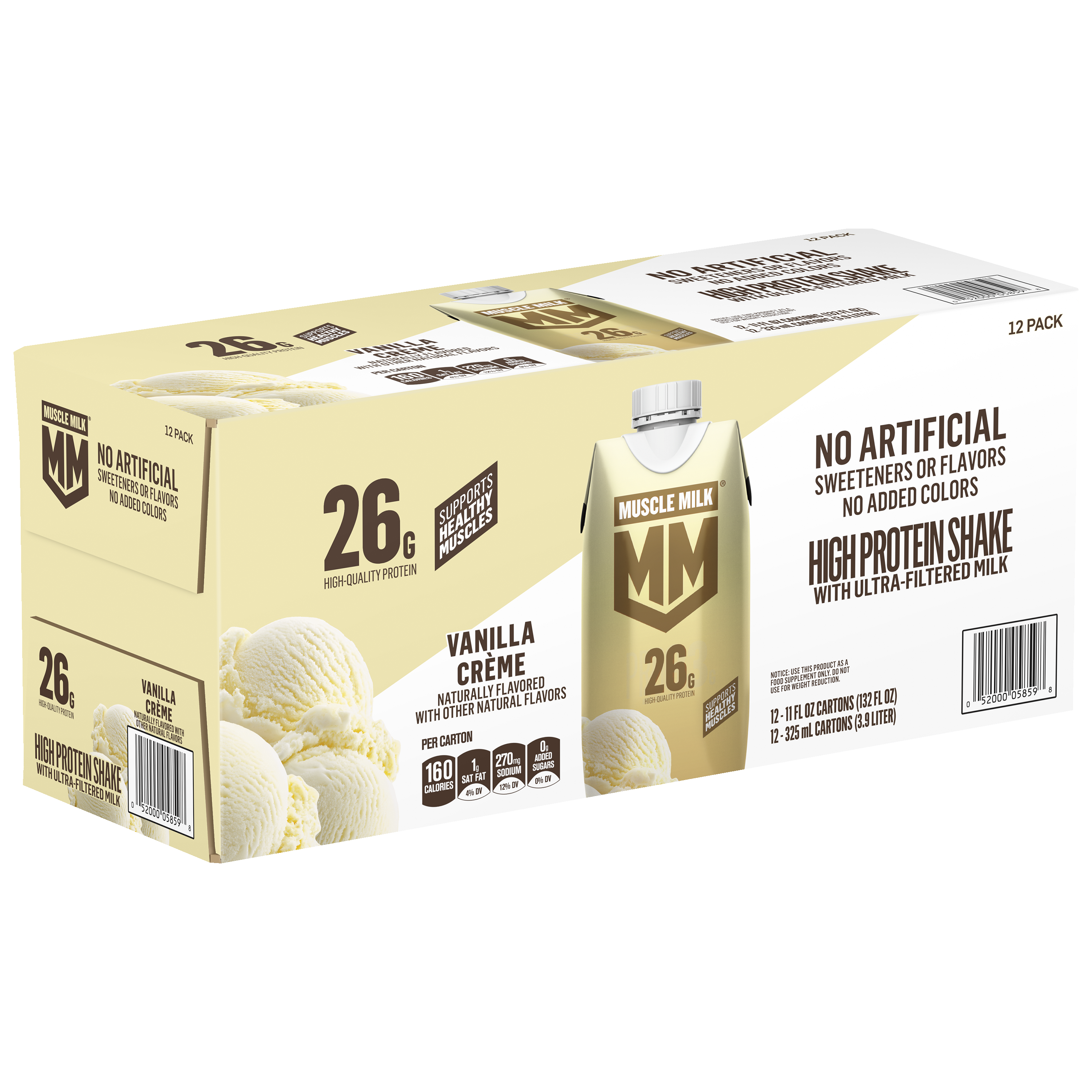Muscle Milk, Vanilla Creme Flavored, High Protein Shake thumbnail