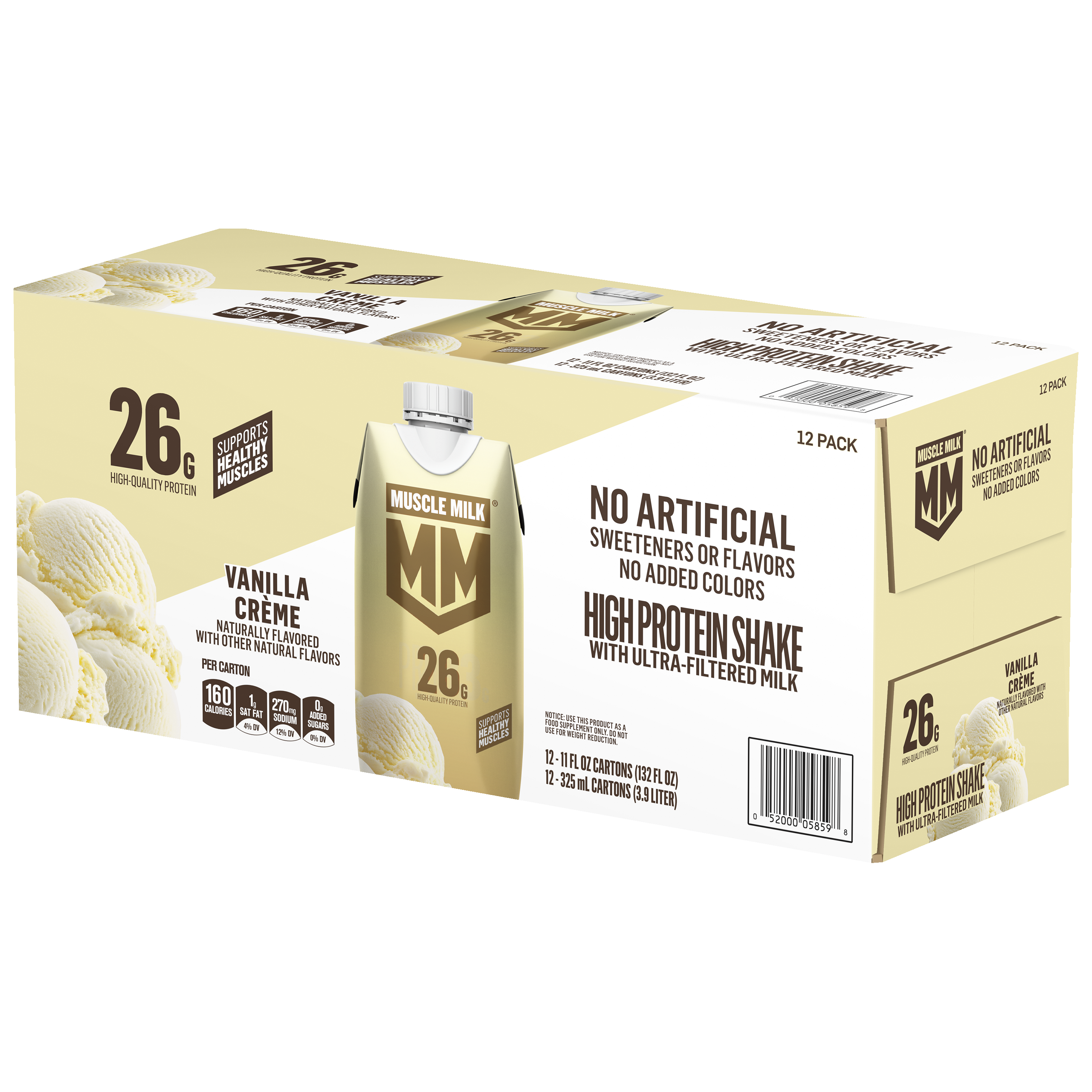 Muscle Milk, Vanilla Creme Flavored, High Protein Shake thumbnail