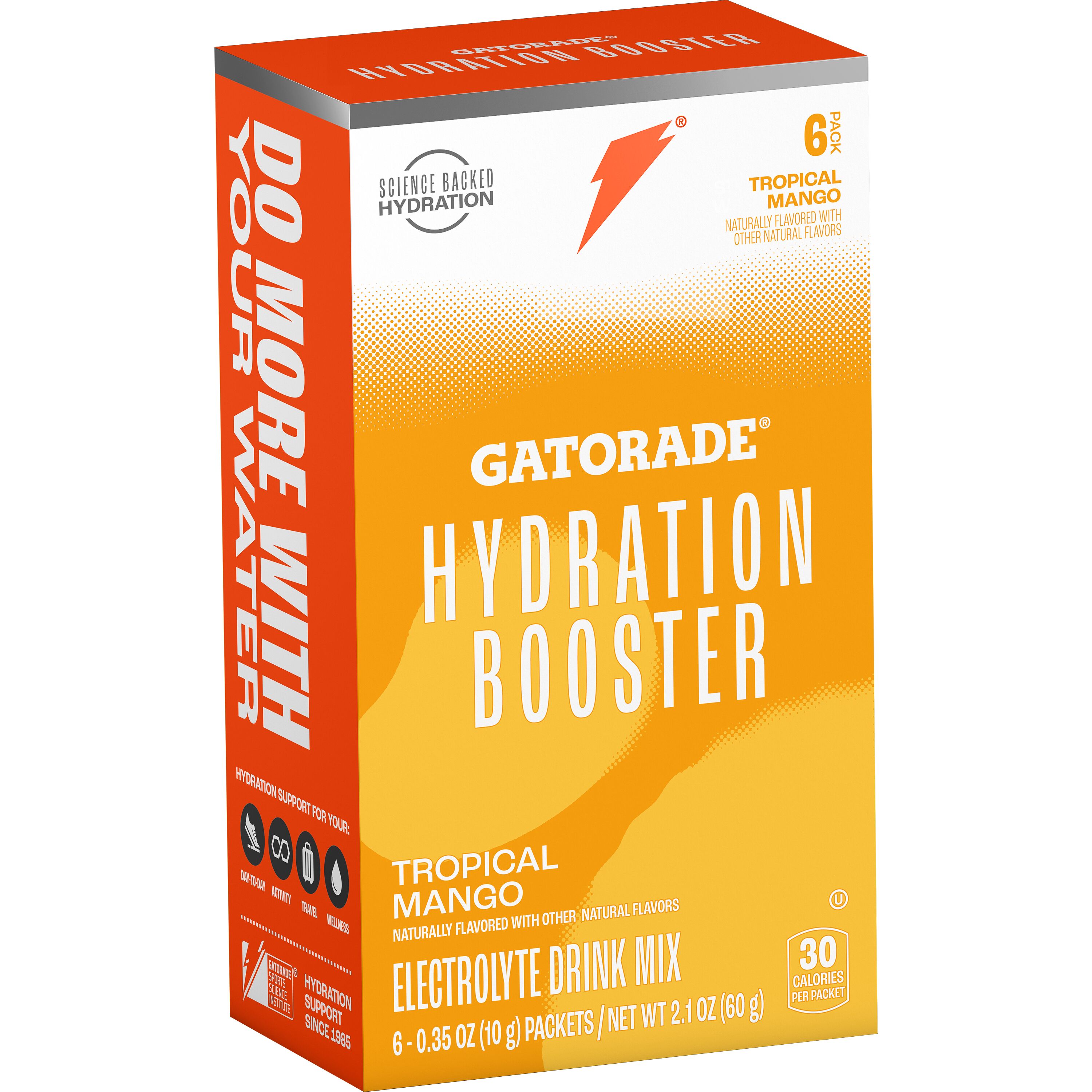 Gatorade, Hydration Booster, Tropical Mango Flavored, Electrolyte Drink Mix thumbnail