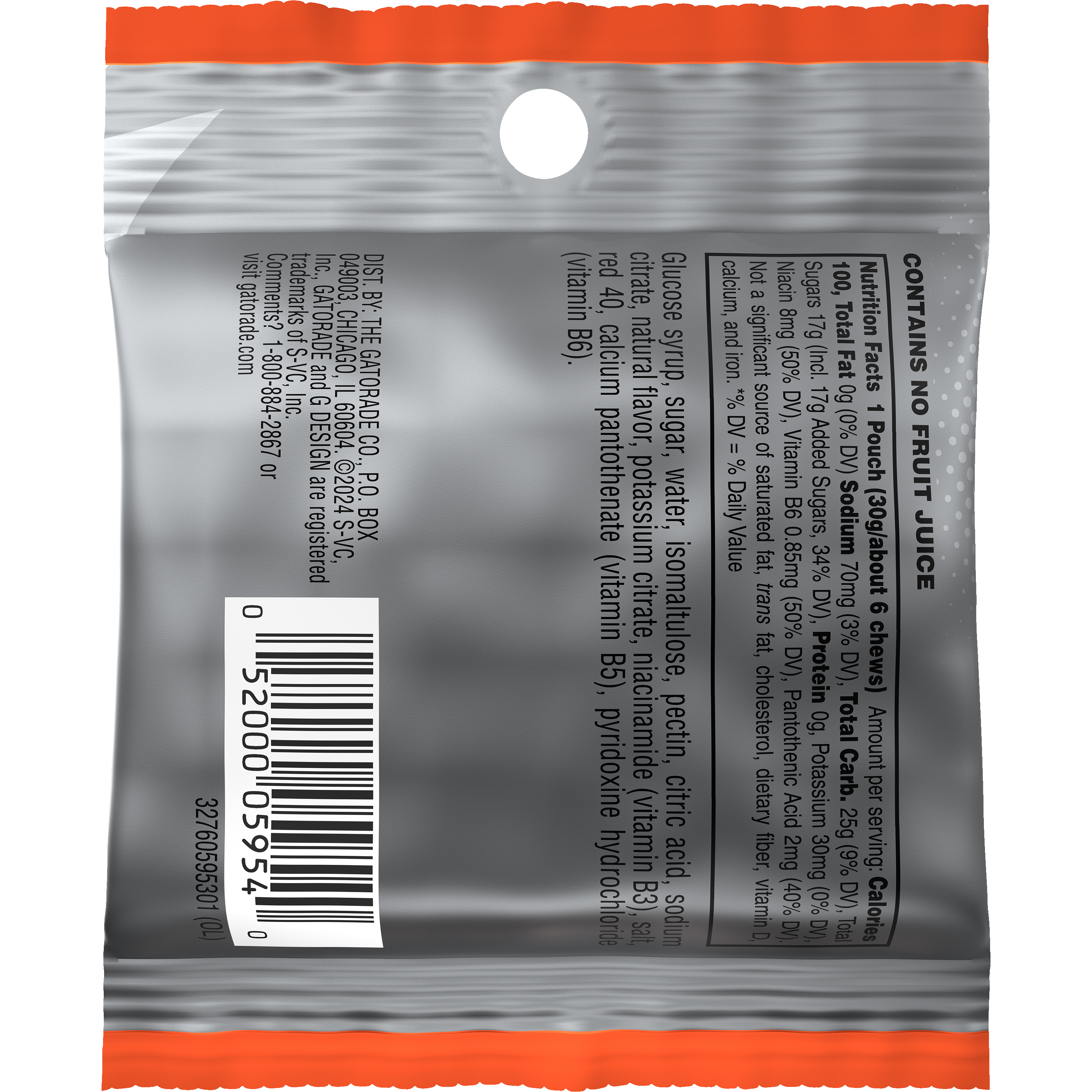 Gatorade, Fruit Punch Flavored, Energy Chews thumbnail