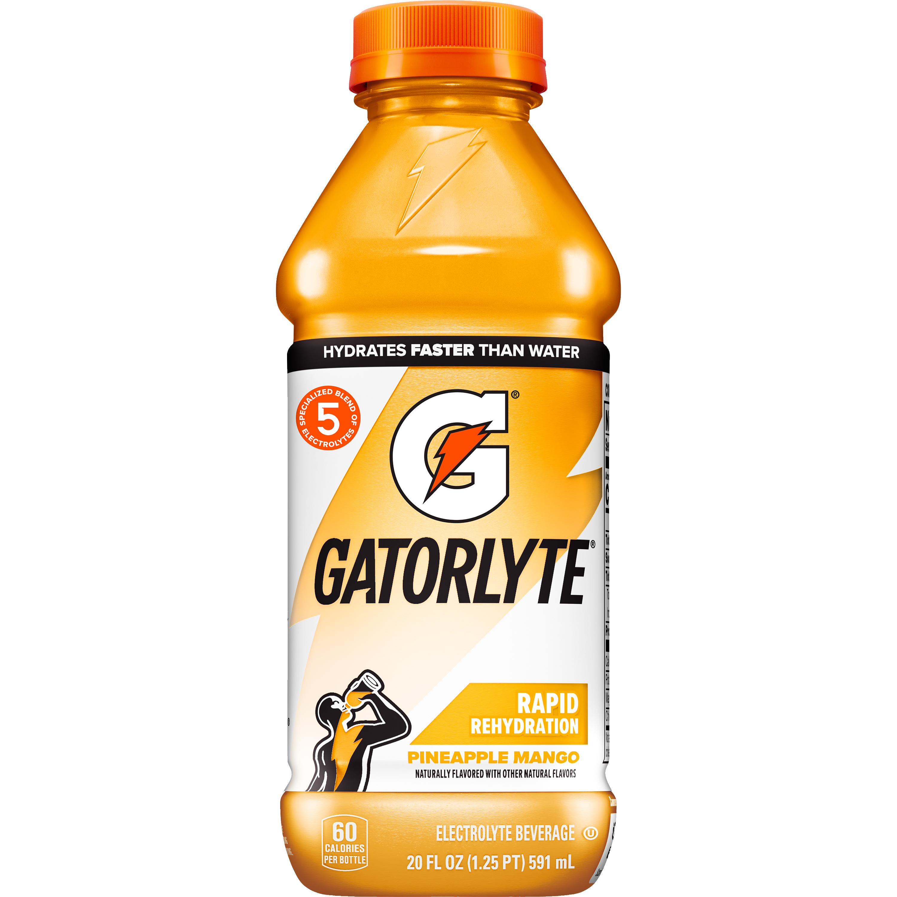 Gatorade, Gatorlyte, Rapid Rehydration, Pineapple Mango Flavored, Electrolyte Beverage