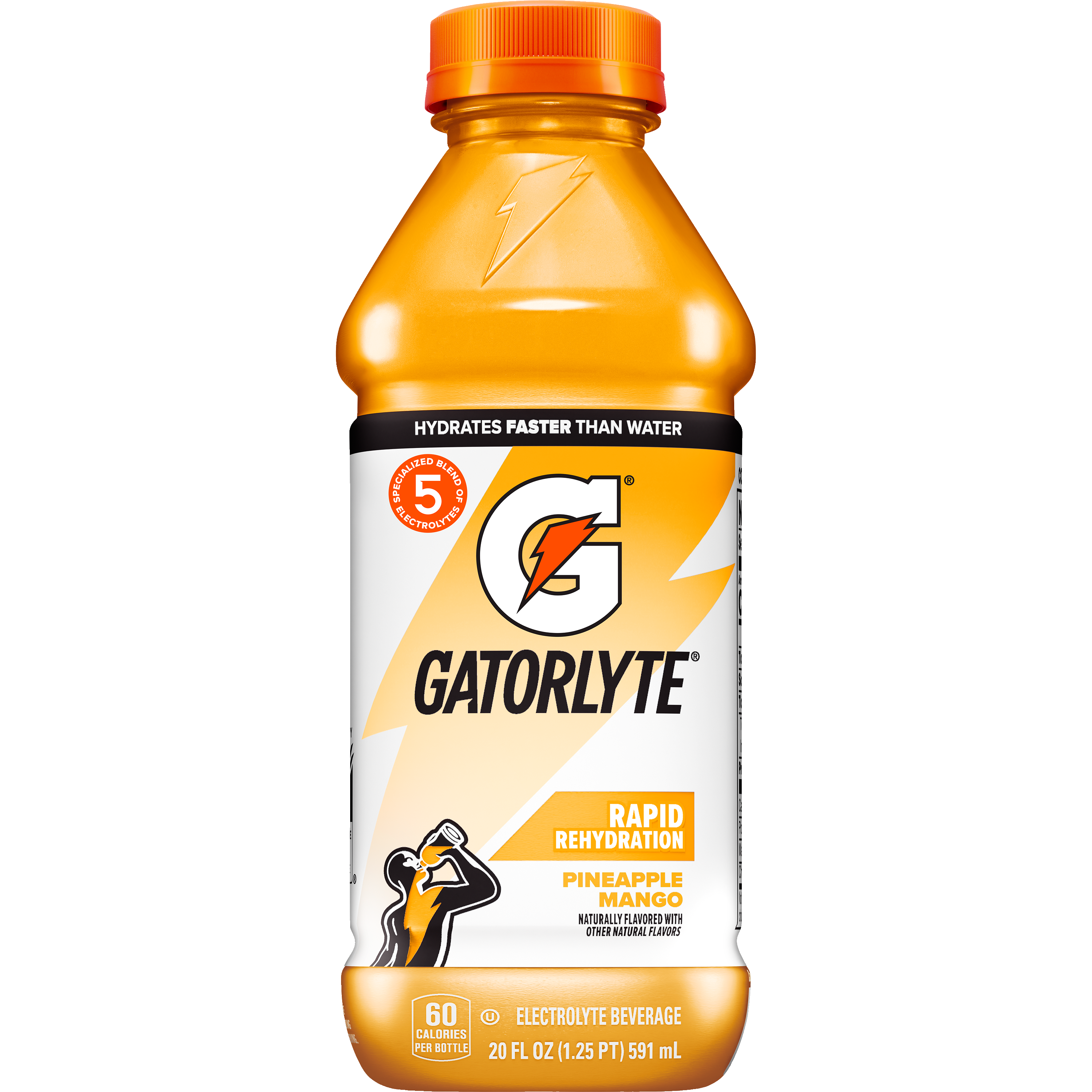 Gatorade, Gatorlyte, Rapid Rehydration, Pineapple Mango Flavored, Electrolyte Beverage
