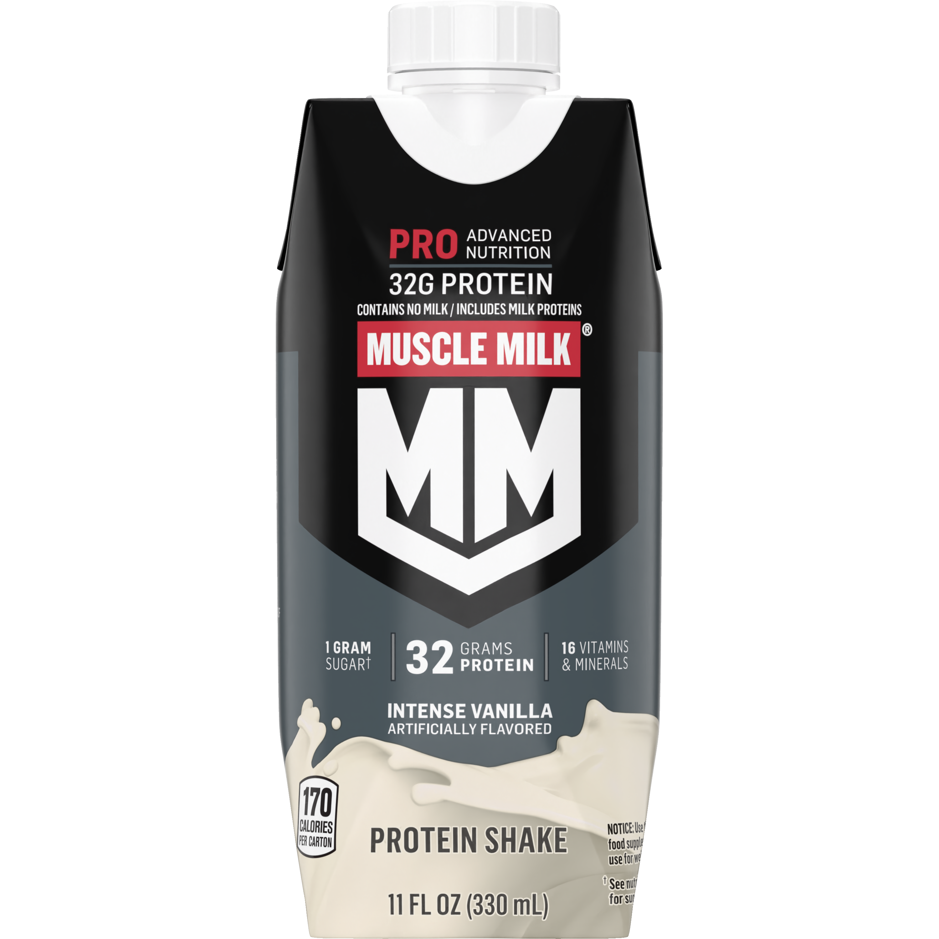 Muscle Milk, Pro Advanced Nutrition, Intense Vanilla Artificially Flavored, Protein Shake thumbnail