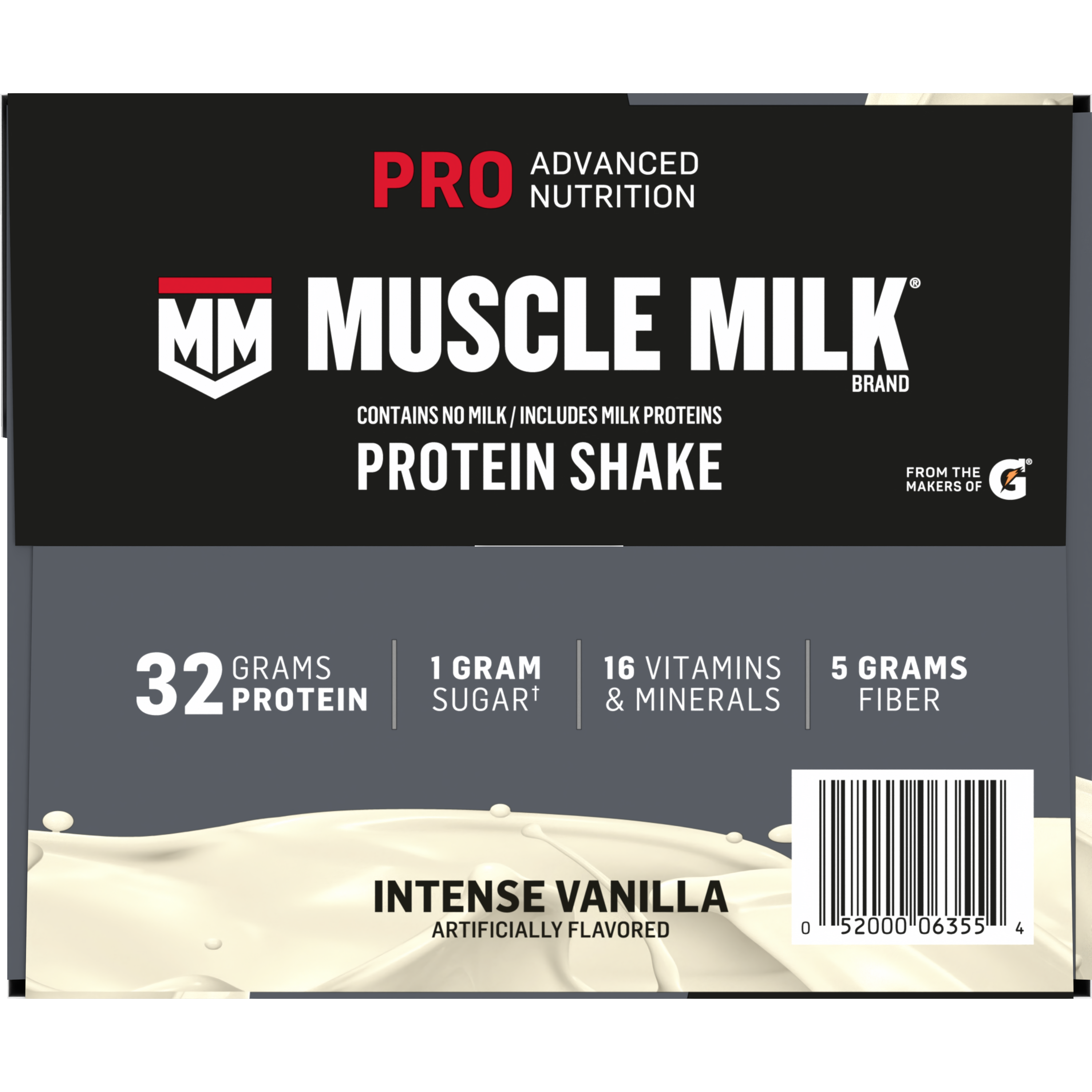 Muscle Milk, Pro Advanced Nutrition, Intense Vanilla Artificially Flavored, Protein Shake thumbnail