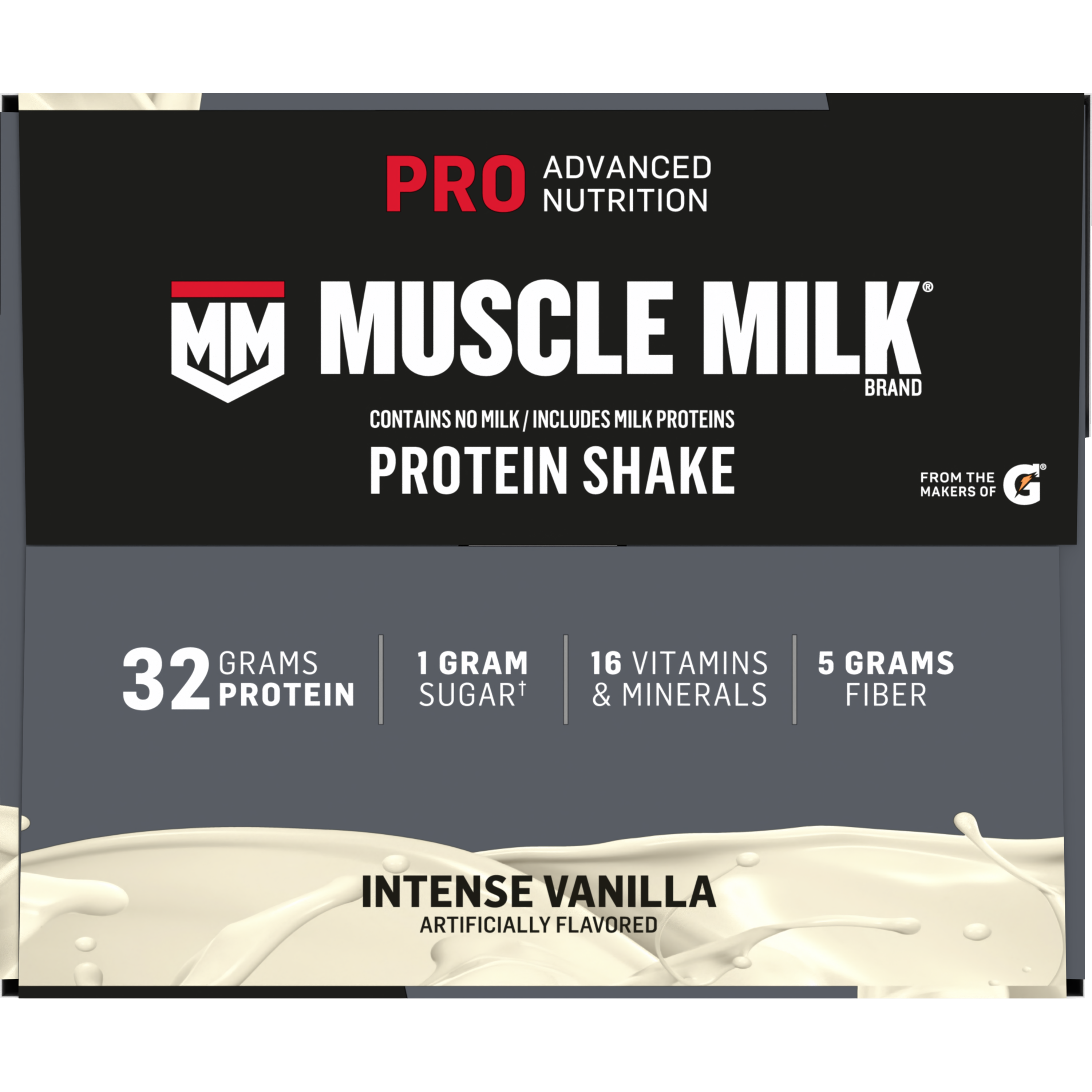 Muscle Milk, Pro Advanced Nutrition, Intense Vanilla Artificially Flavored, Protein Shake thumbnail