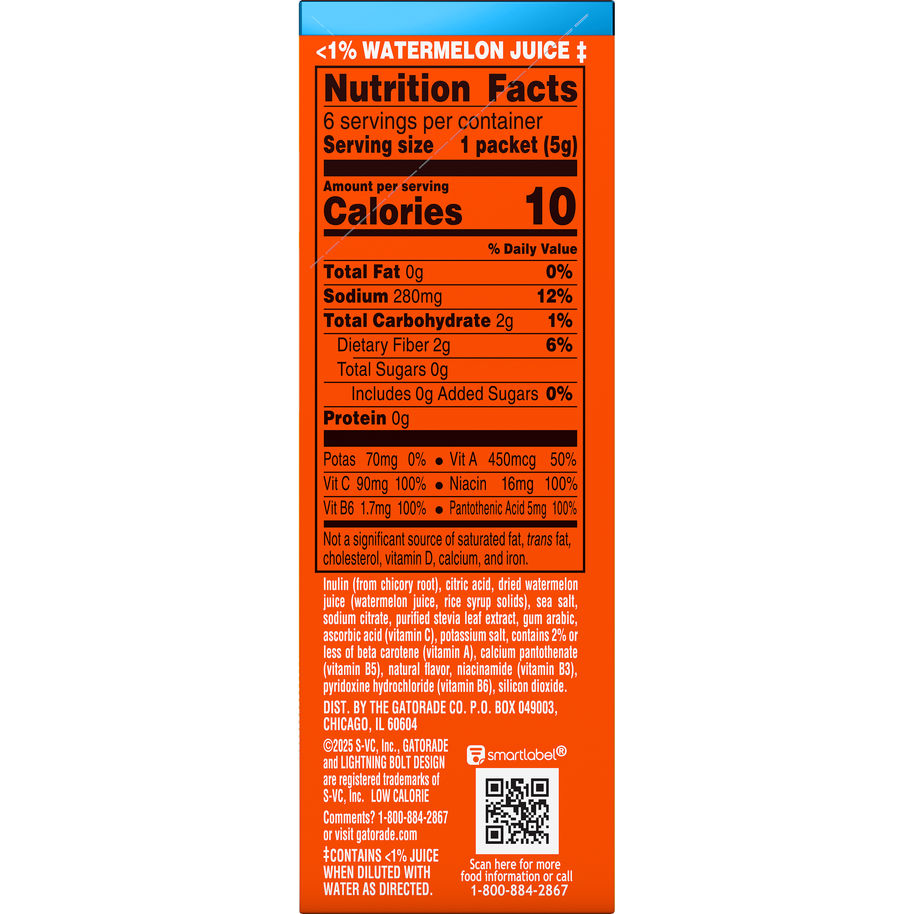 Gatorade, Zero Sugar, Hydration Booster, Passion Fruit Melon Flavored, Electrolyte Drink Mix thumbnail