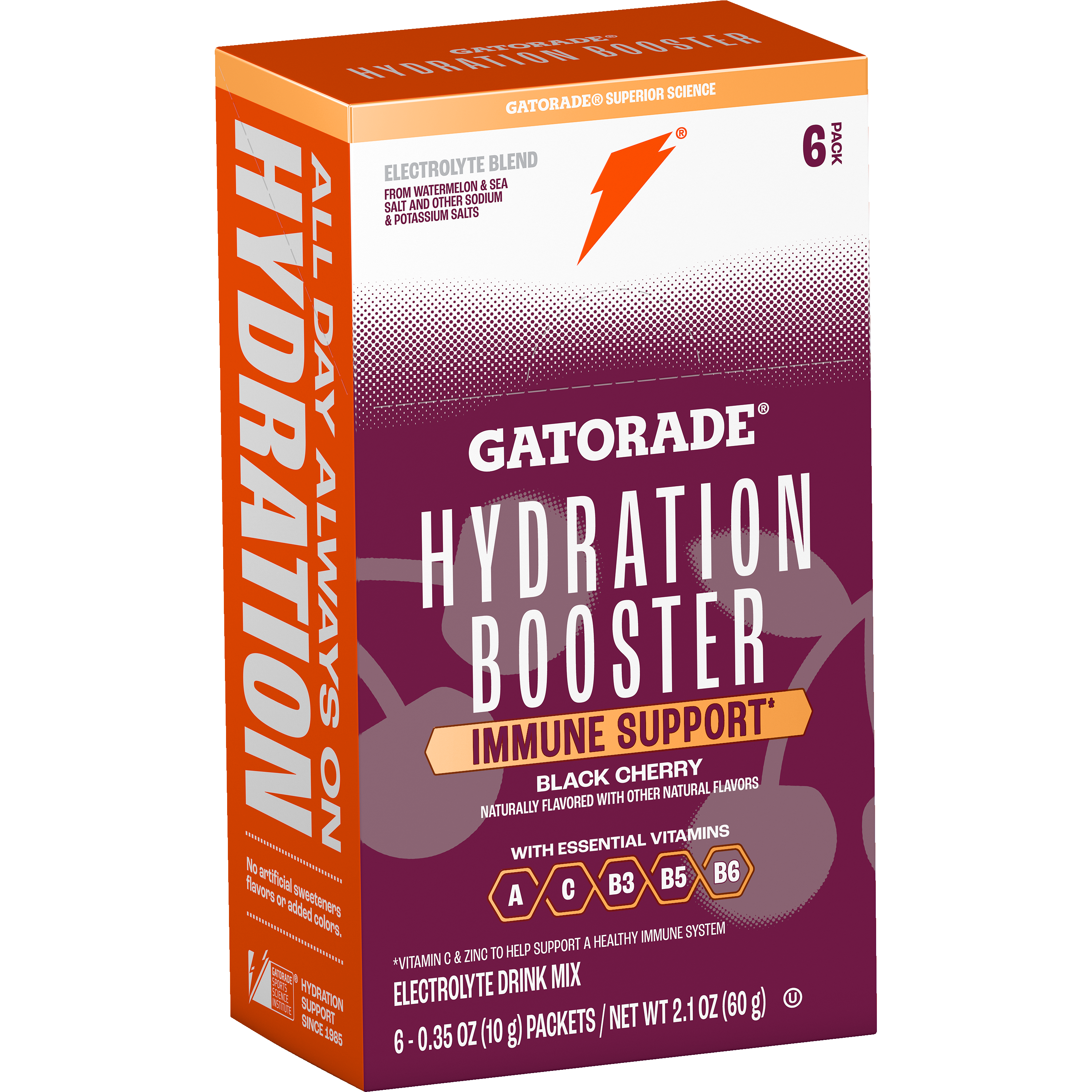 Gatorade, Hydration Booster, Black Cherry Flavored, Electrolyte Drink Mix thumbnail
