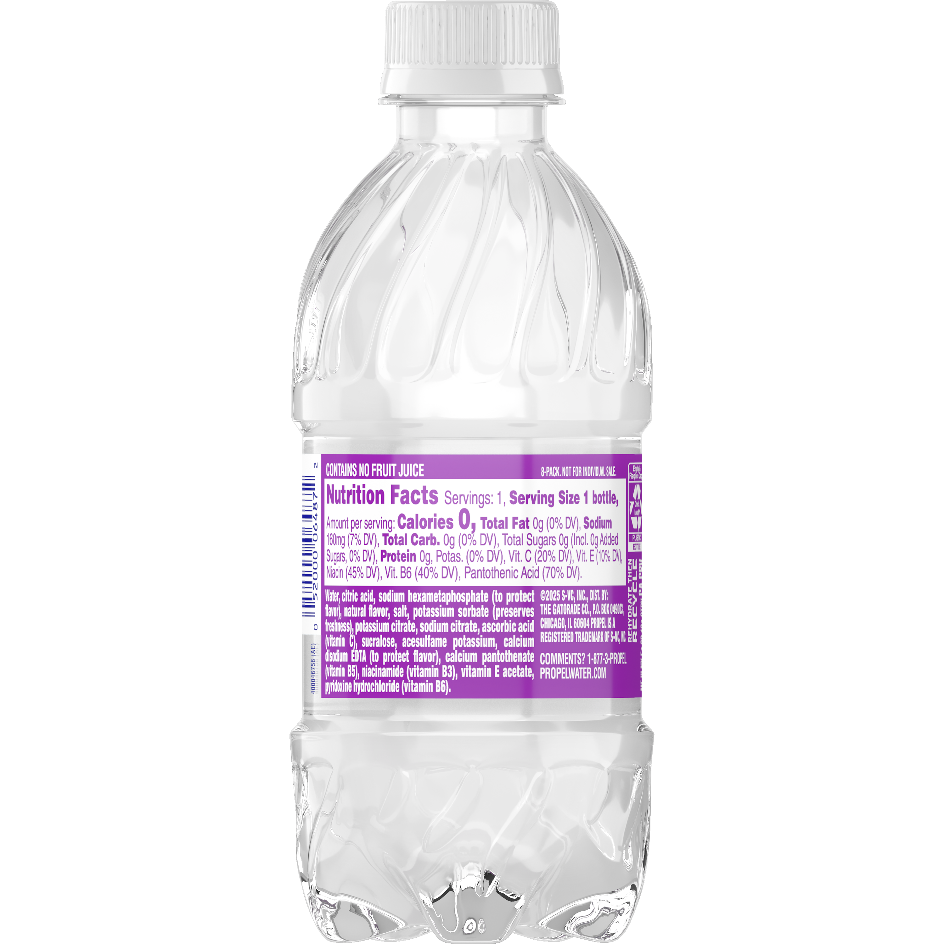 Propel, Grape Flavored, Electrolyte Water Beverage thumbnail
