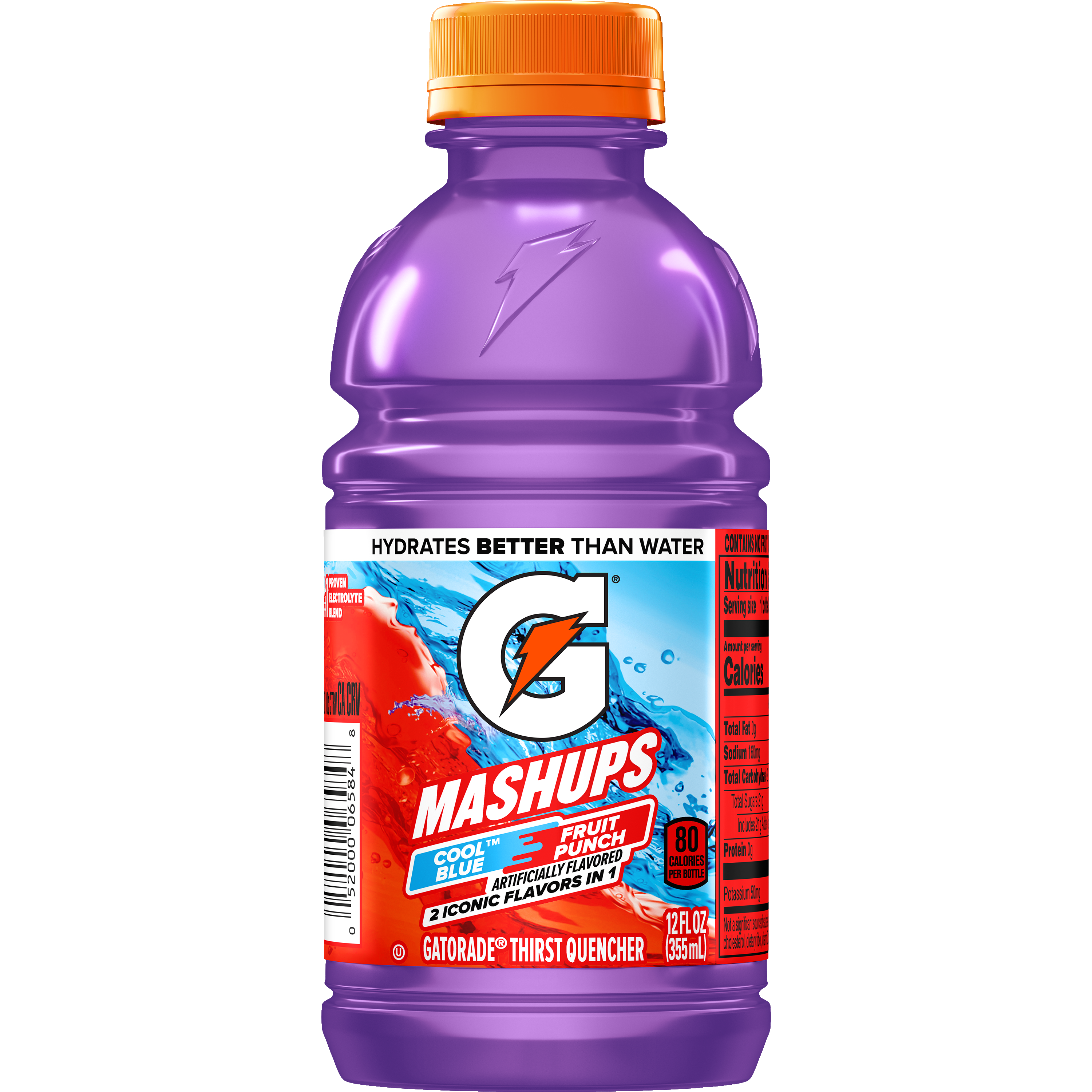 Gatorade, Mashups, Cool Blue Fruit Punch Artificially Flavored, Thirst Quencher