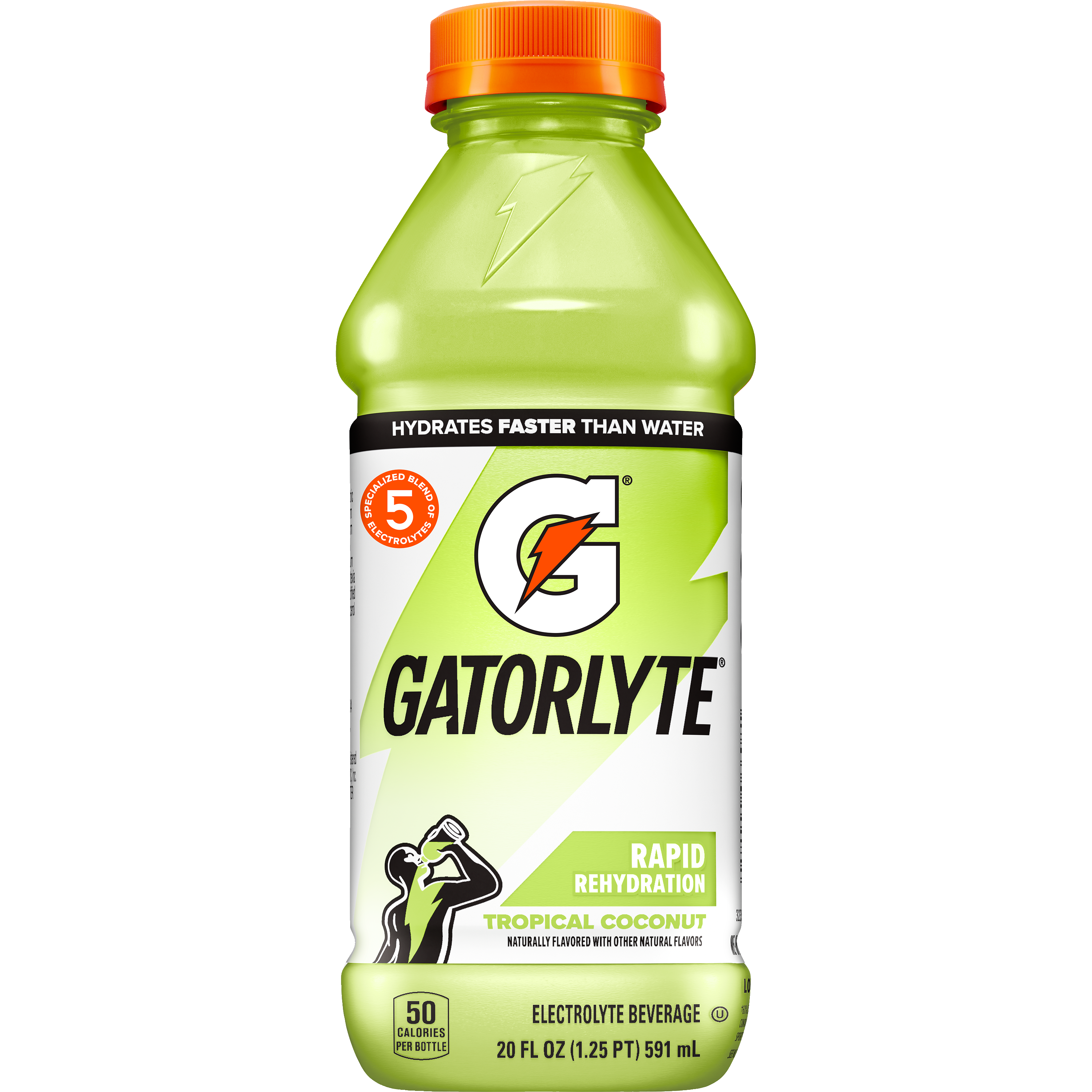 Gatorade, Gatorlyte, Rapid Rehydration, Tropical Coconut Flavored, Electrolyte Beverage thumbnail