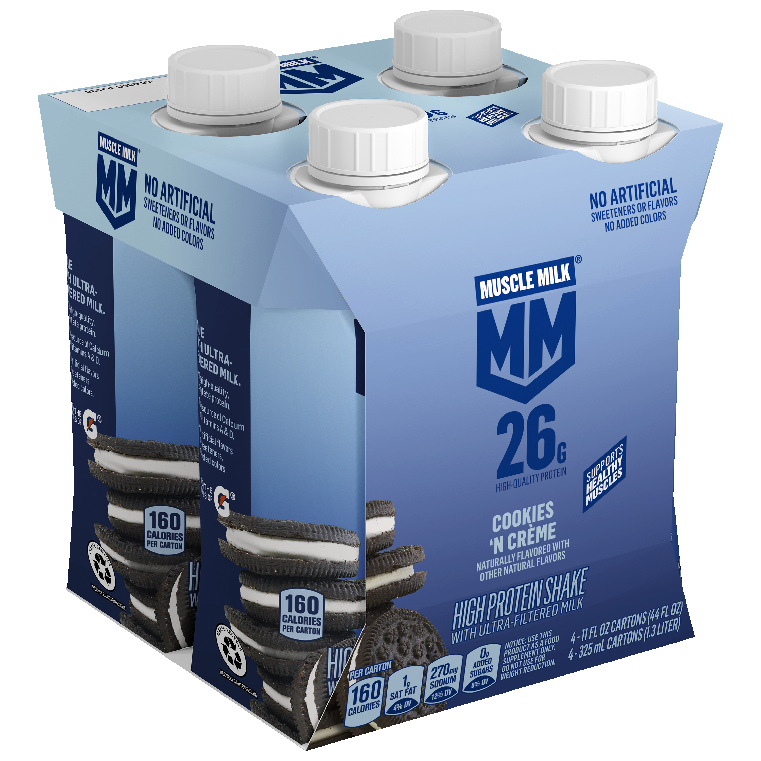 Muscle Milk, Cookies 'N Creme Flavored, High Protein Shake thumbnail