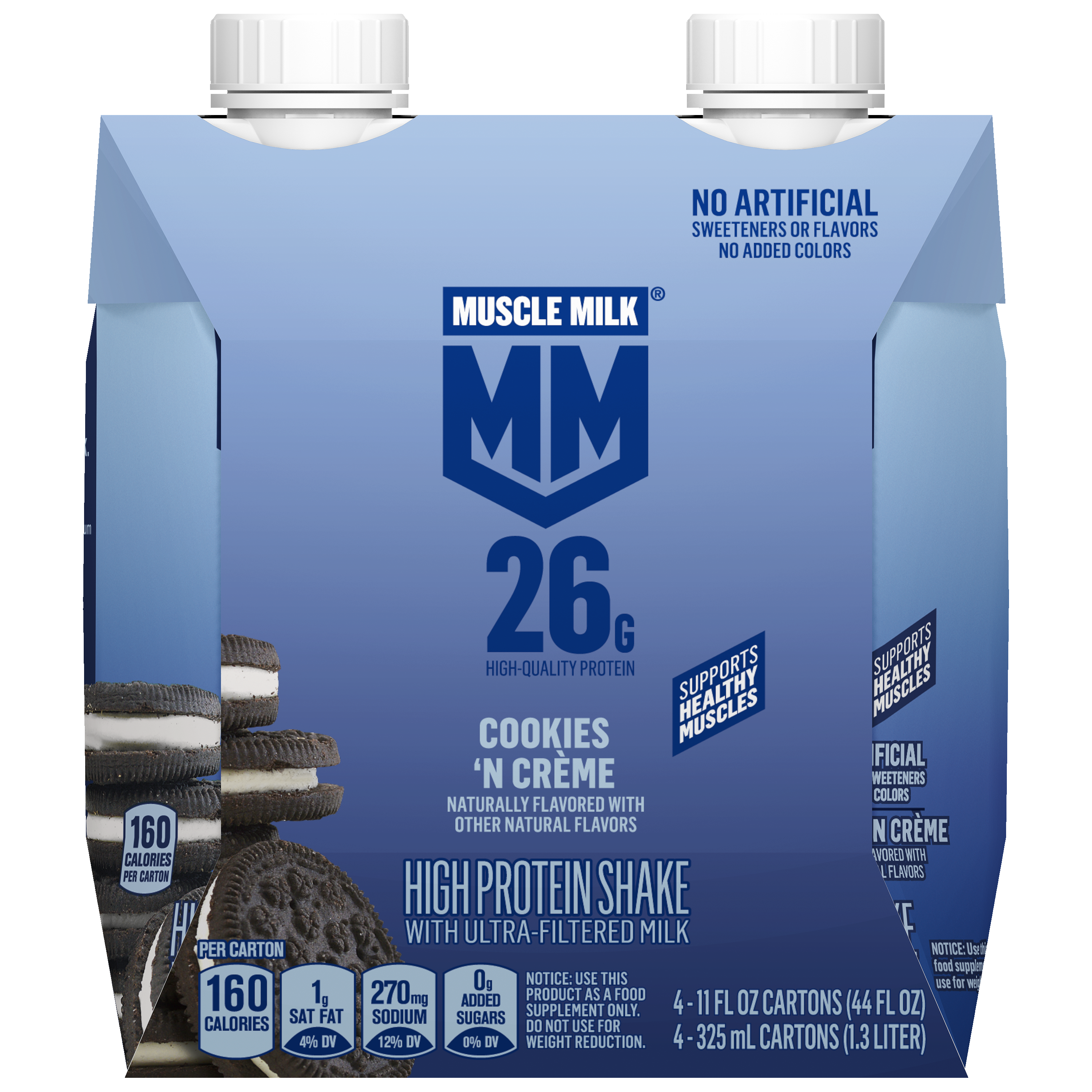 Muscle Milk, Cookies 'N Creme Flavored, High Protein Shake thumbnail