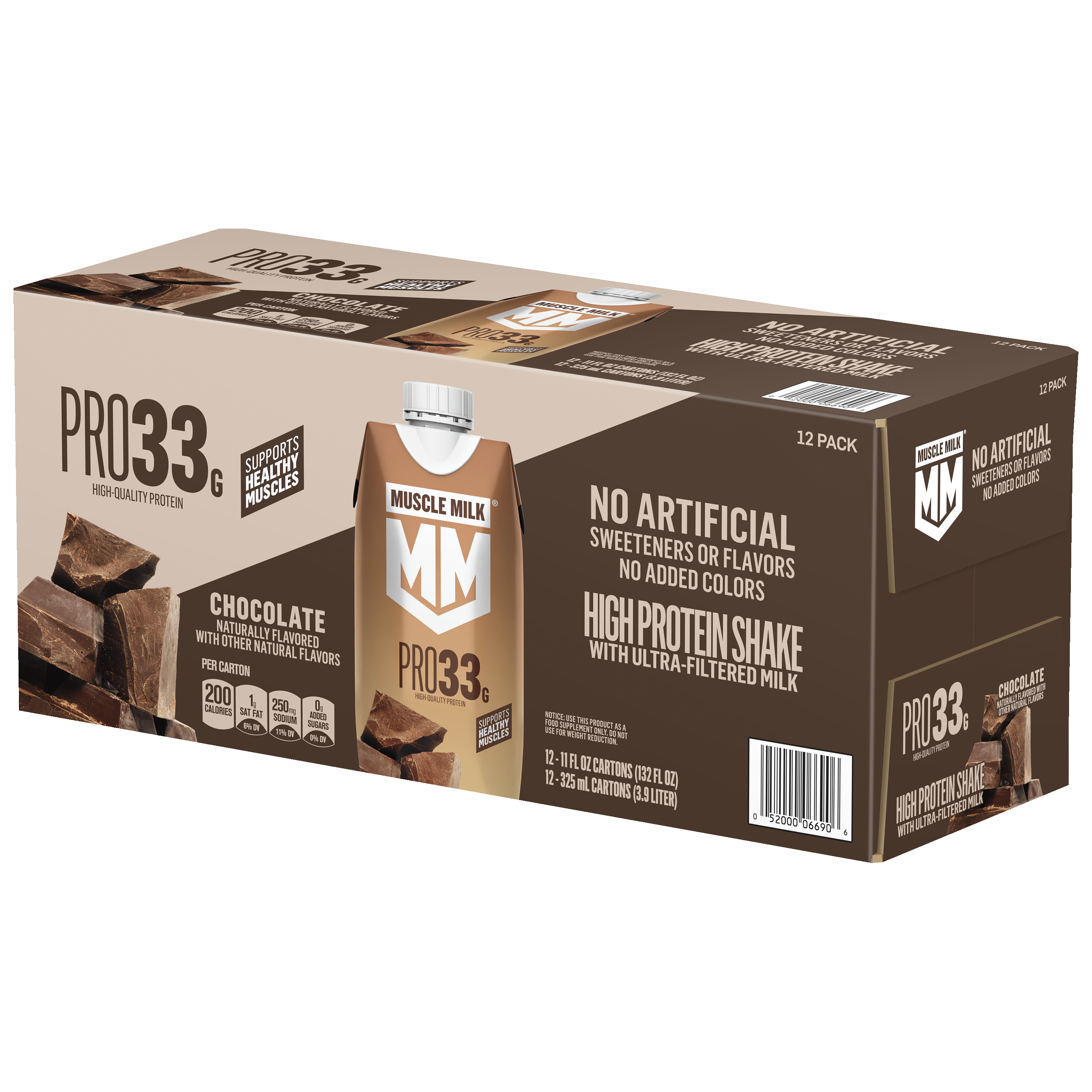 Muscle Milk, Pro33, Chocolate Flavored, High Protein Shake thumbnail