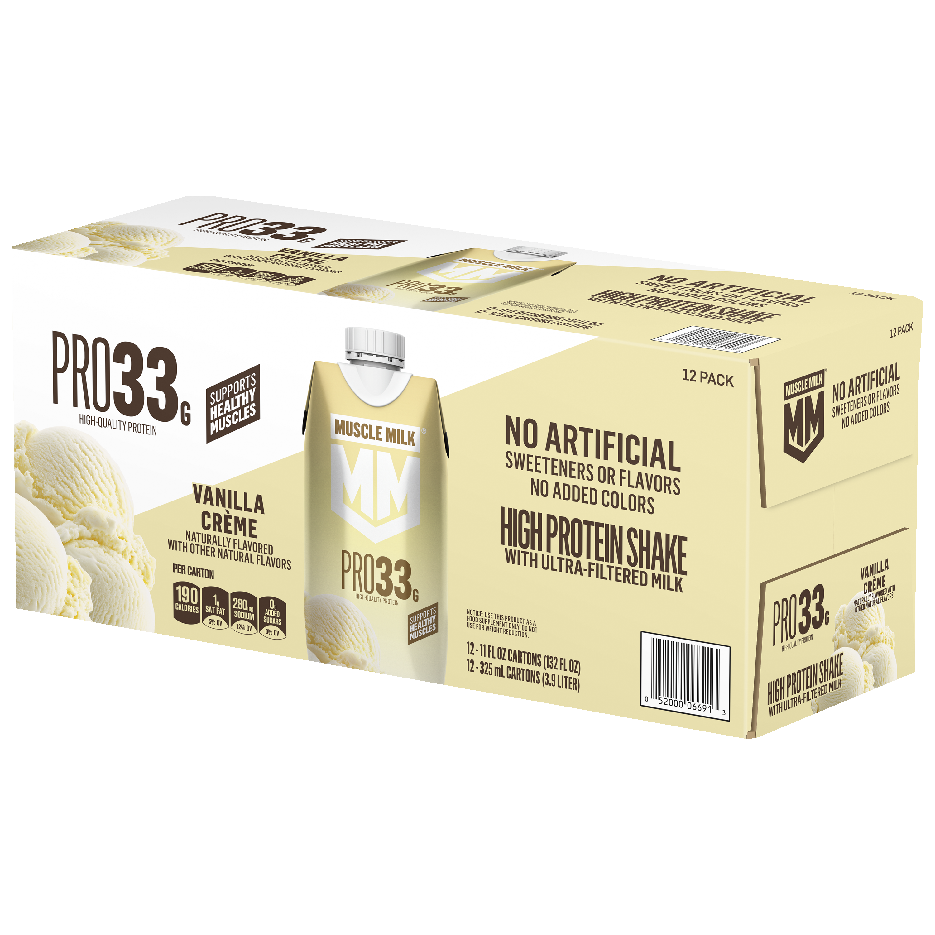 Muscle Milk, Pro33, Vanilla Creme Flavored, High Protein Shake thumbnail