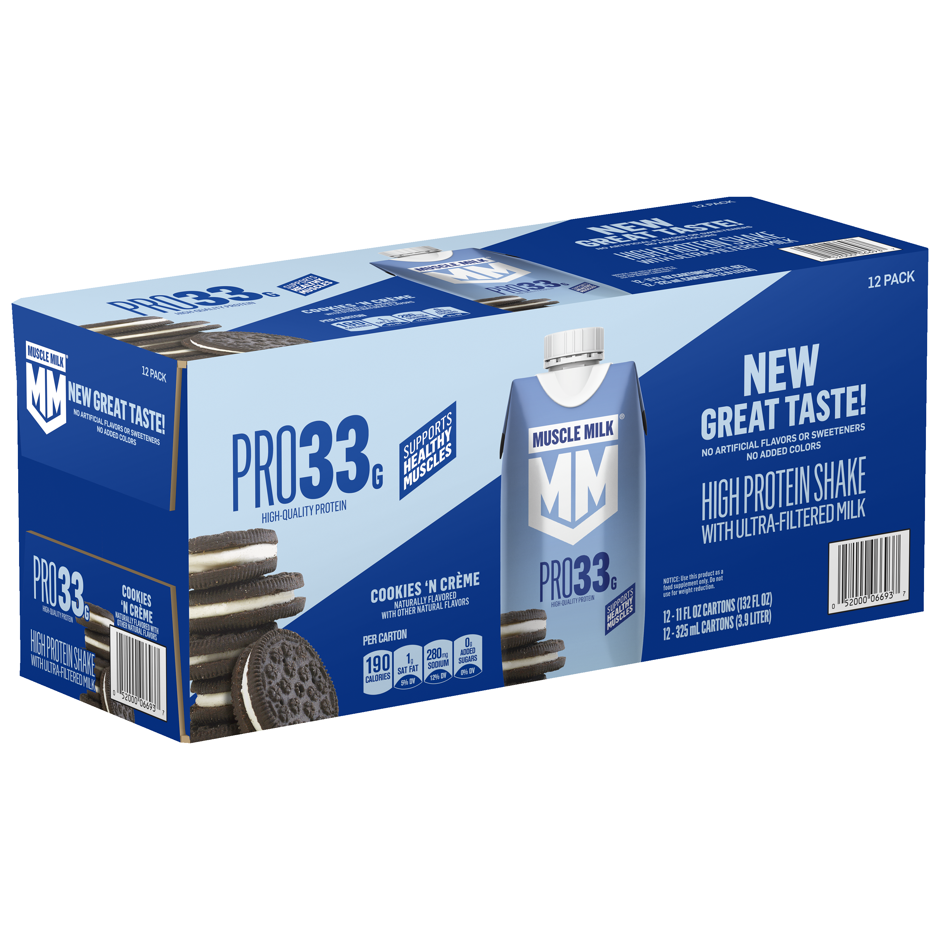 Muscle Milk, Cookies 'N Creme Flavored, High Protein Shake thumbnail