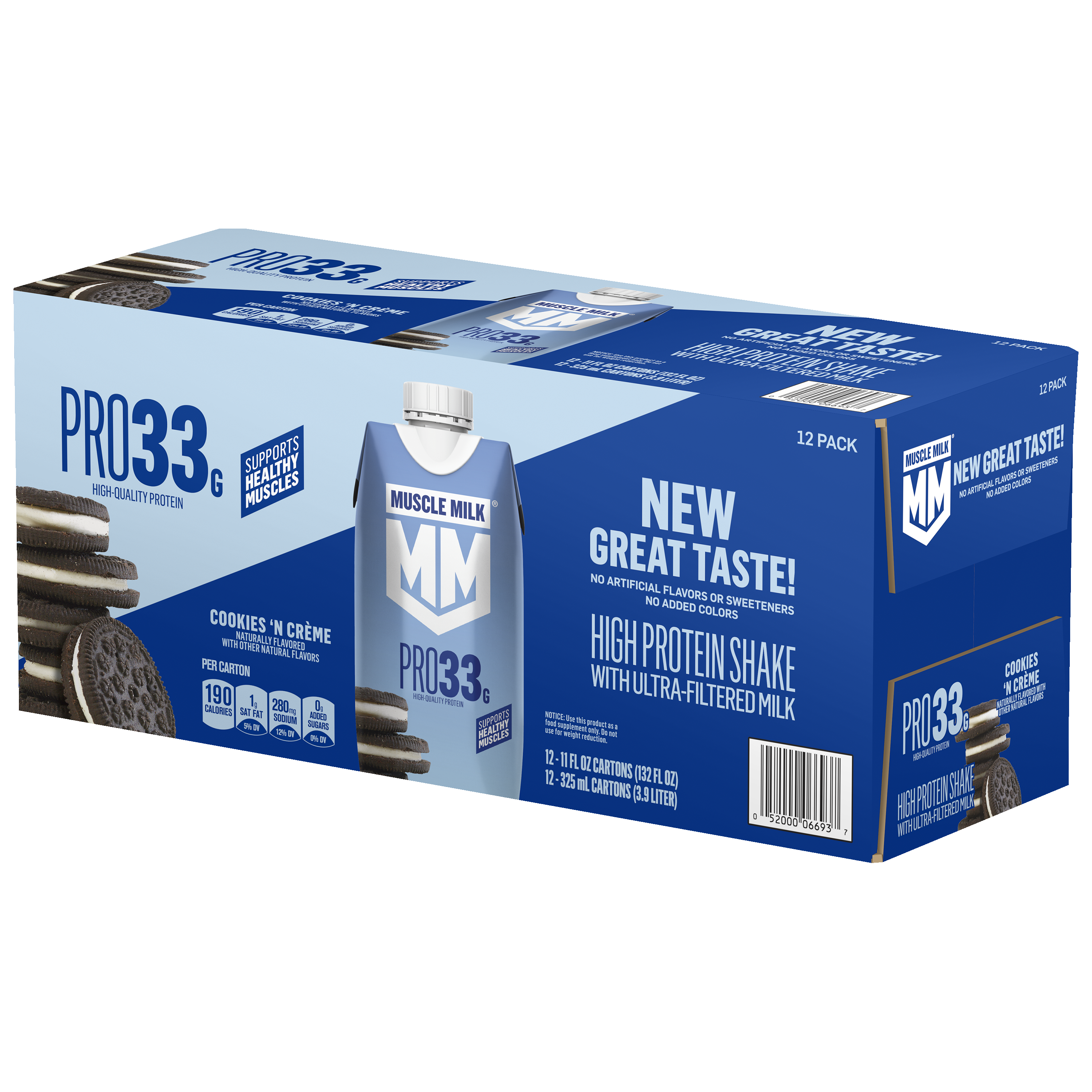 Muscle Milk, Cookies 'N Creme Flavored, High Protein Shake thumbnail