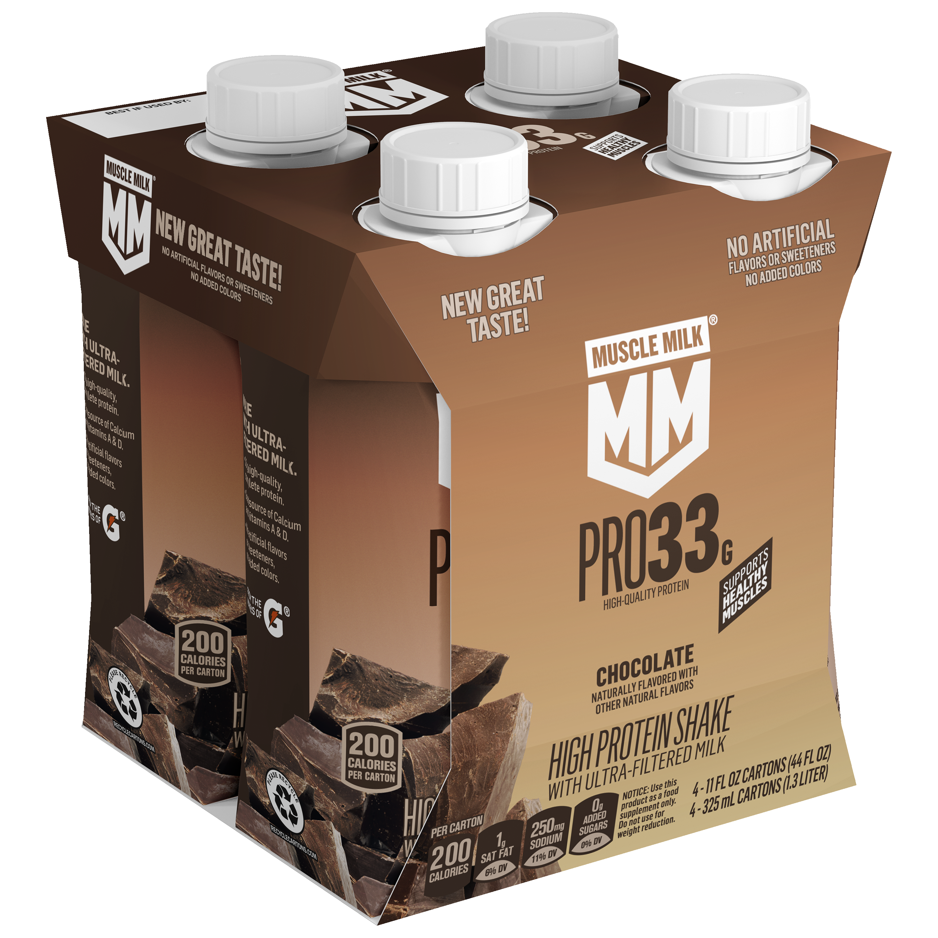 Muscle Milk, Chocolate Flavored, High Protein Shake thumbnail