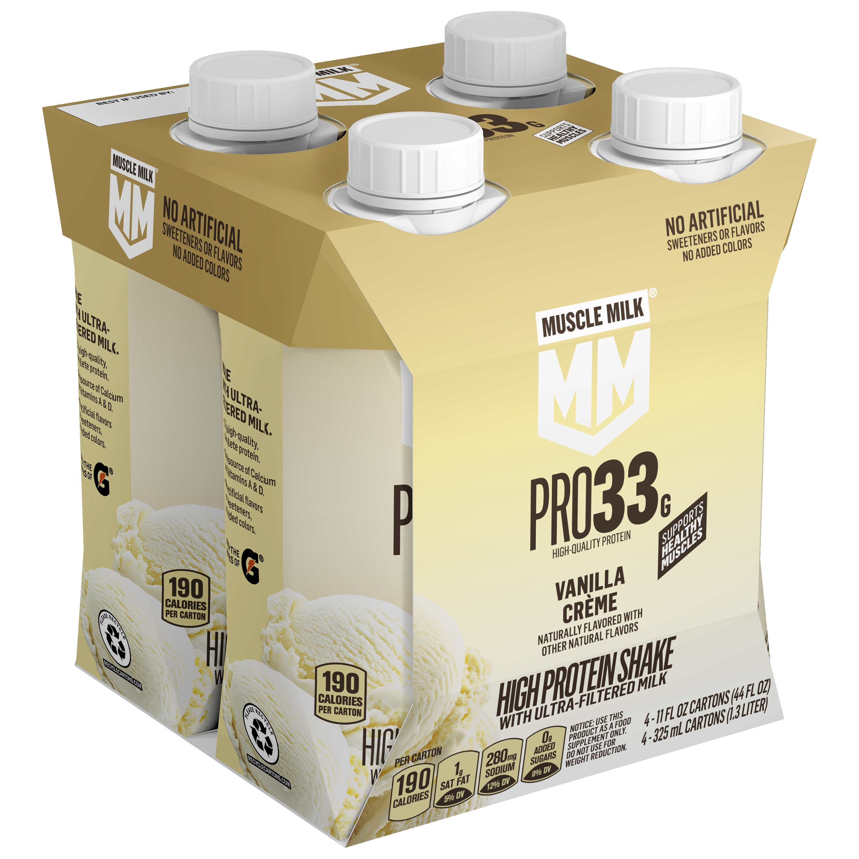 Muscle Milk, Pro33, Vanilla Creme Flavored, High Protein Shake thumbnail