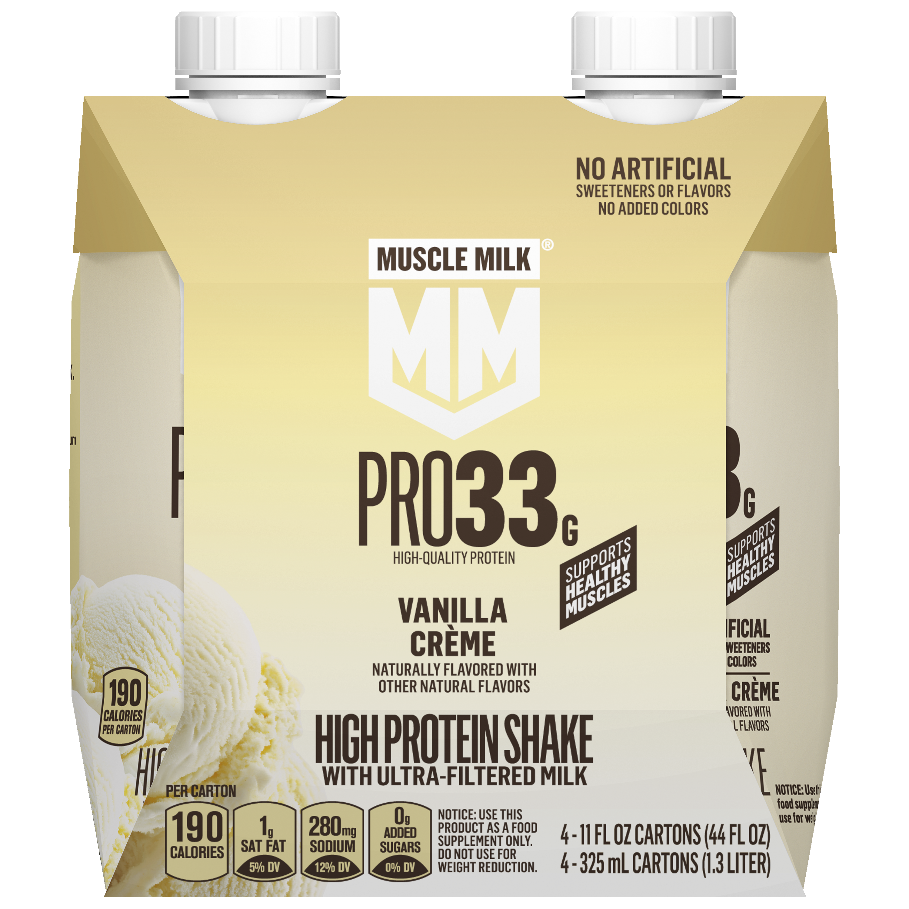 Muscle Milk, Pro33, Vanilla Creme Flavored, High Protein Shake thumbnail