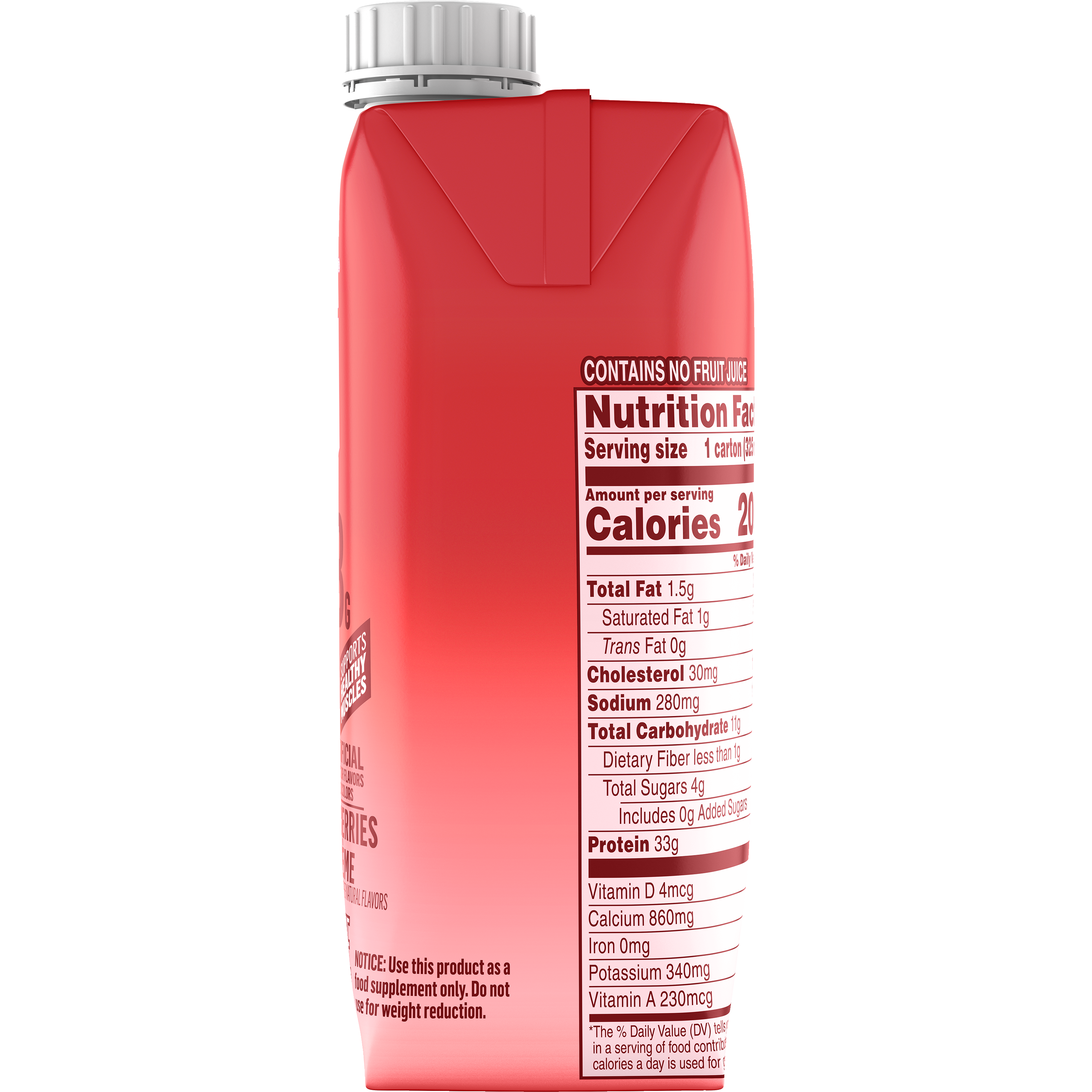 Muscle Milk, Pro33, Strawberries 'N Creme Flavored, High Protein Shake thumbnail