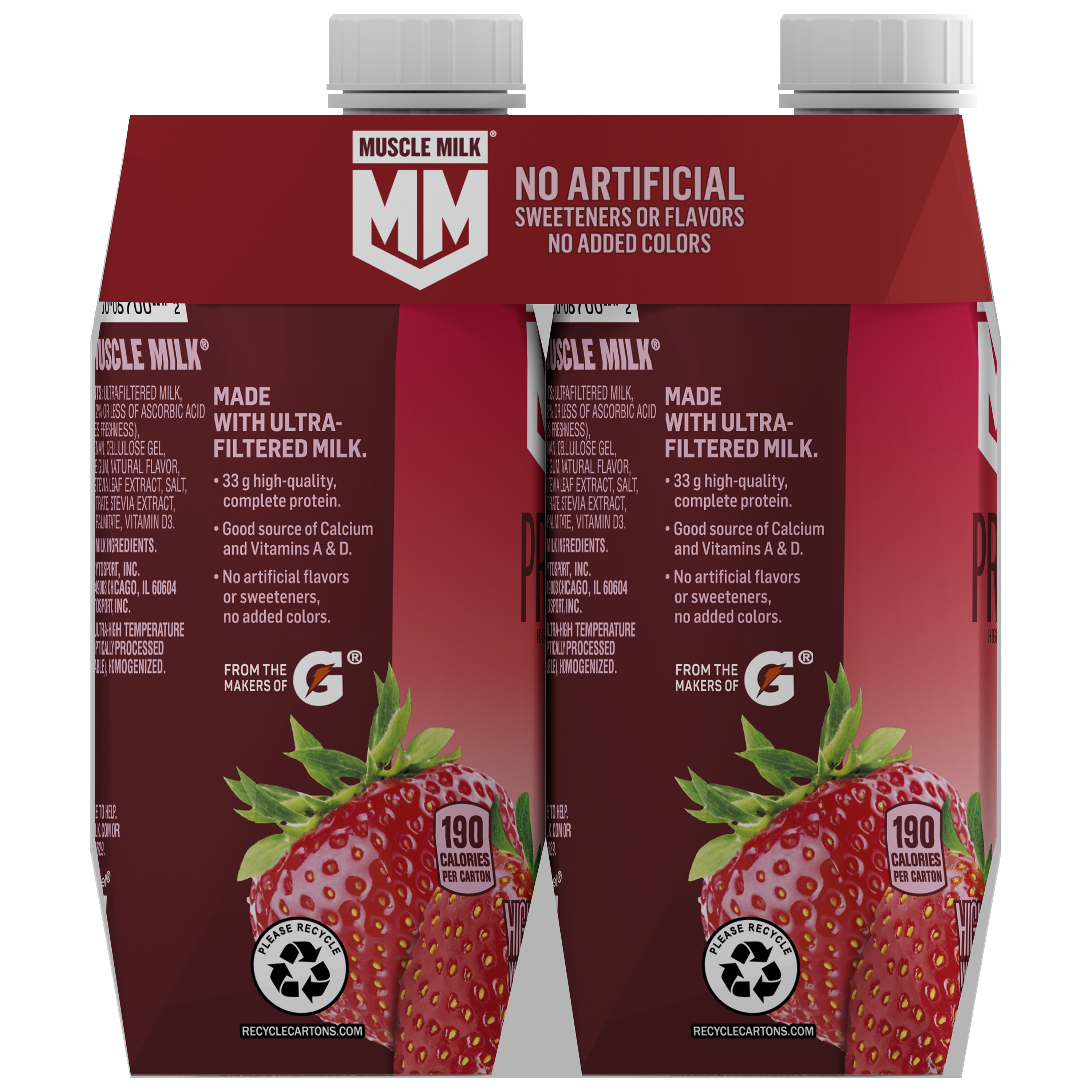 Muscle Milk, Pro33, Strawberries 'N Creme Flavored, High Protein Shake thumbnail
